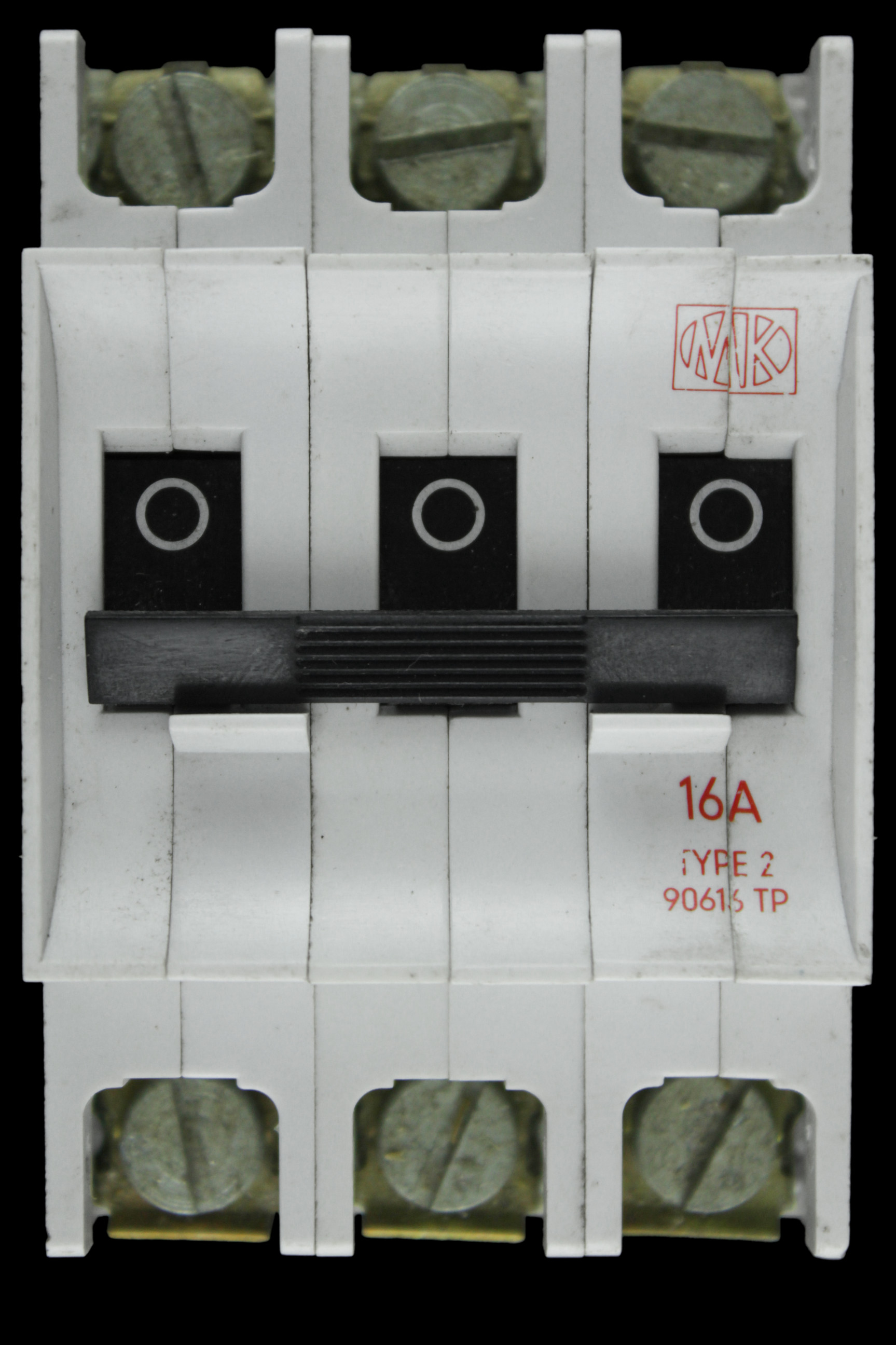 MK 16 AMP TYPE 2 M6 TRIPLE POLE MCB CIRCUIT BREAKER 90616 TP