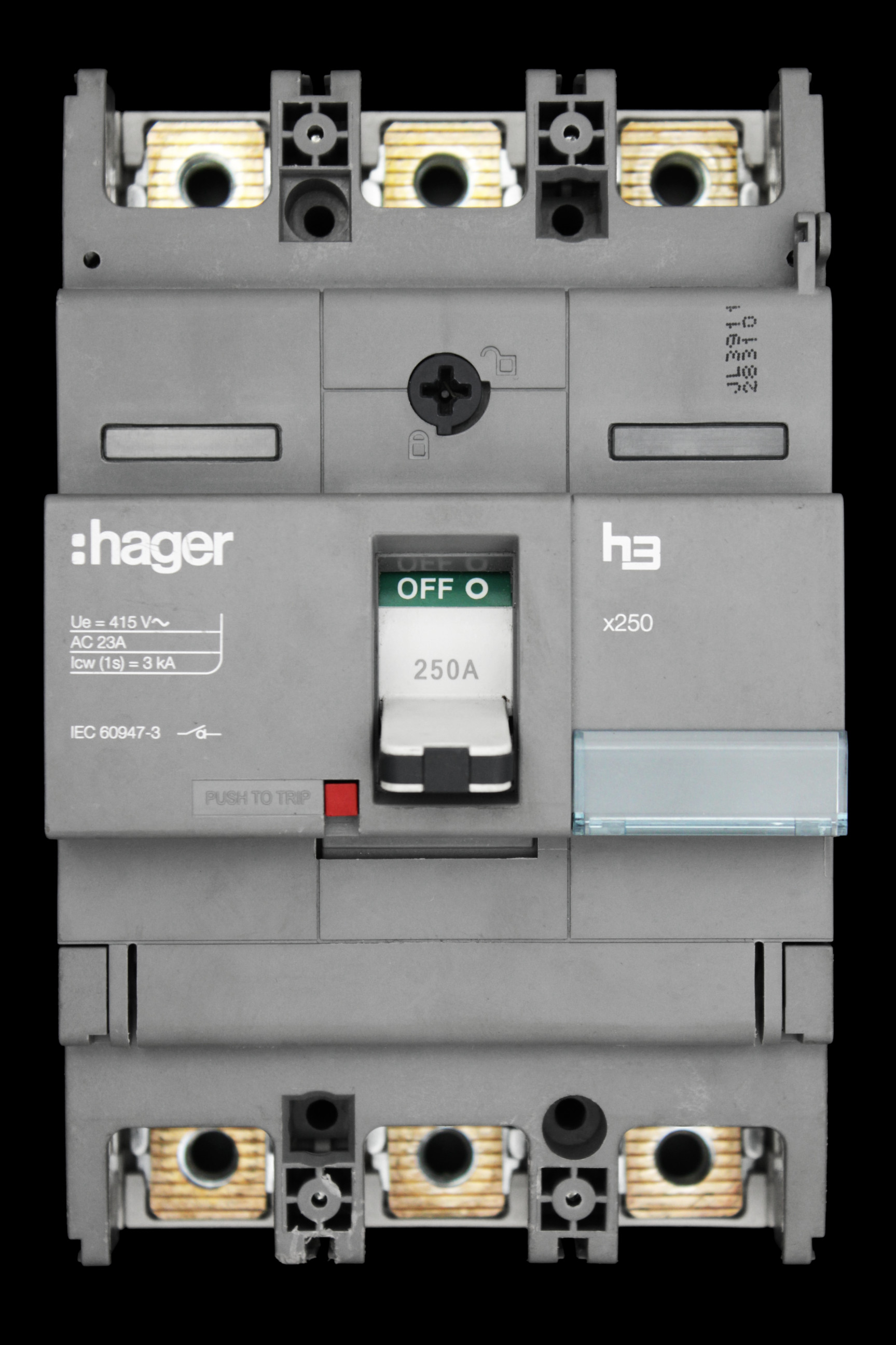 HAGER 250 AMP TRIPLE POLE MAIN SWITCH DISCONNECTOR JK22503S