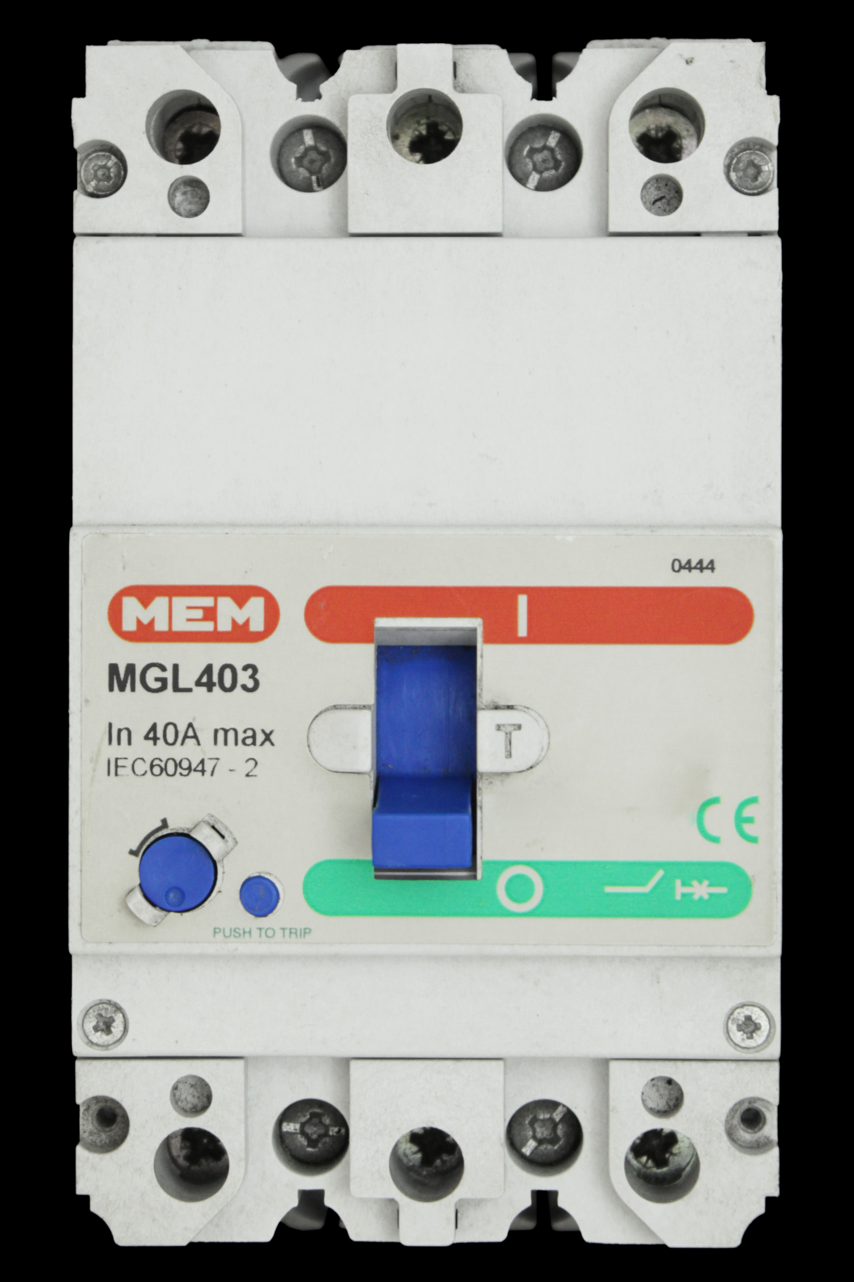 MEM 40 AMP 16kA TRIPLE POLE MCCB MGL403