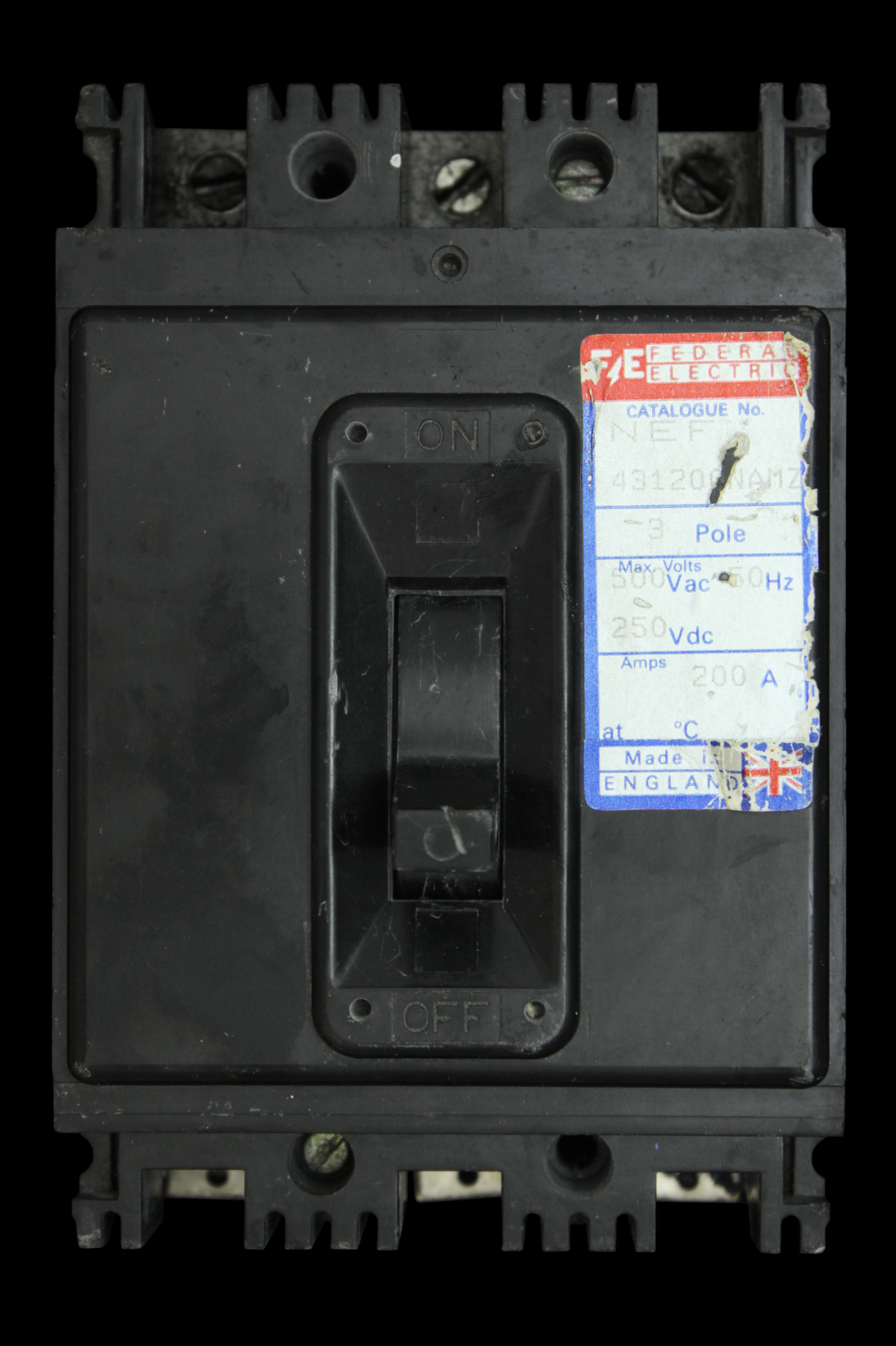 FEDERAL 200 AMP TRIPLE POLE MCCB NEF 431200 NAMZ