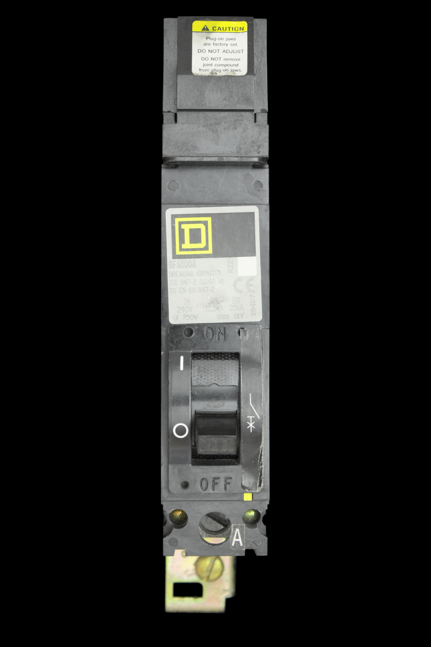 SQUARE D 100 AMP 25kA MCCB SFA1100A