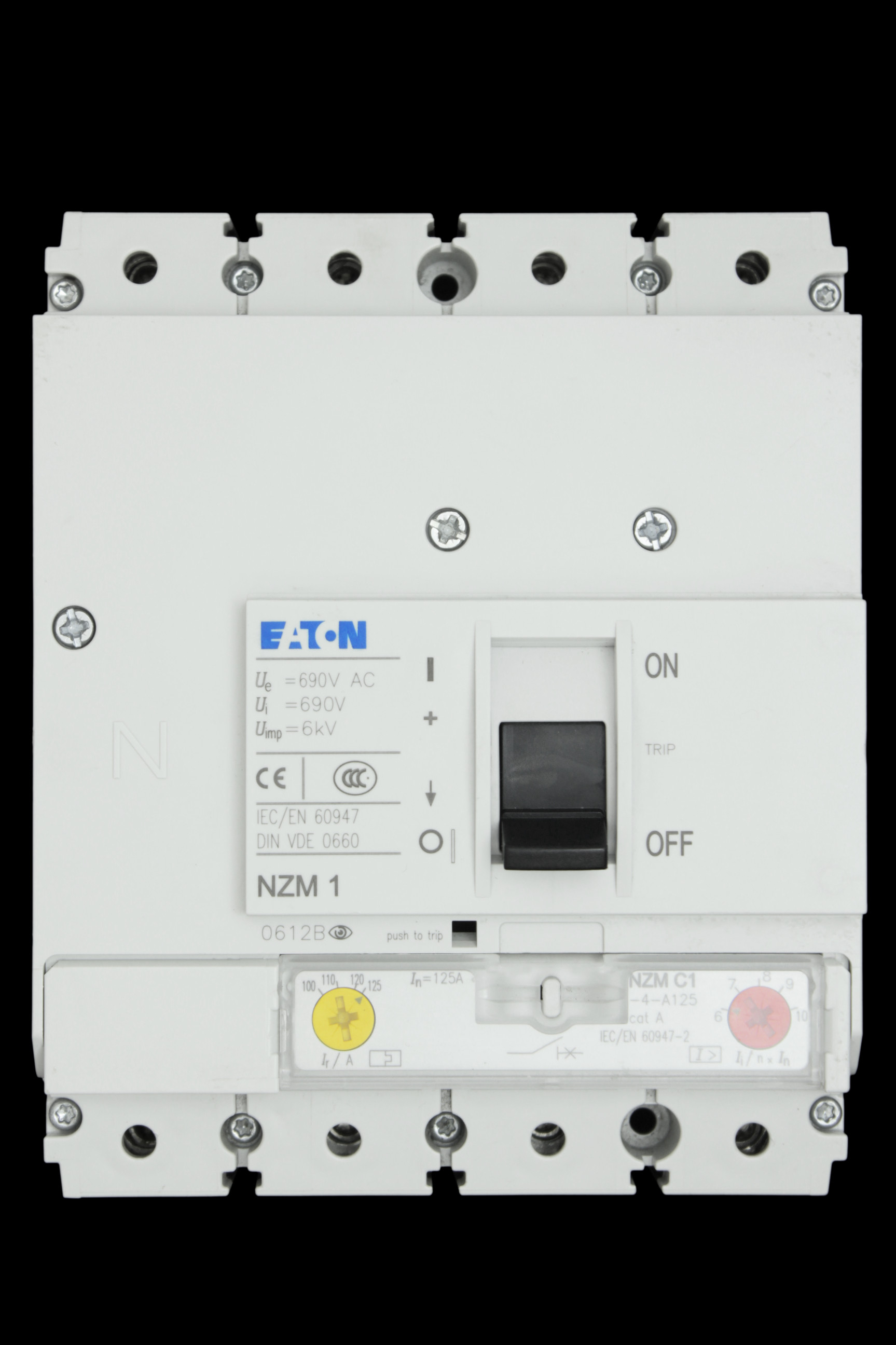 EATON 125 AMP 36kA FOUR POLE MCCB NZMC1-4-A125 NZM1