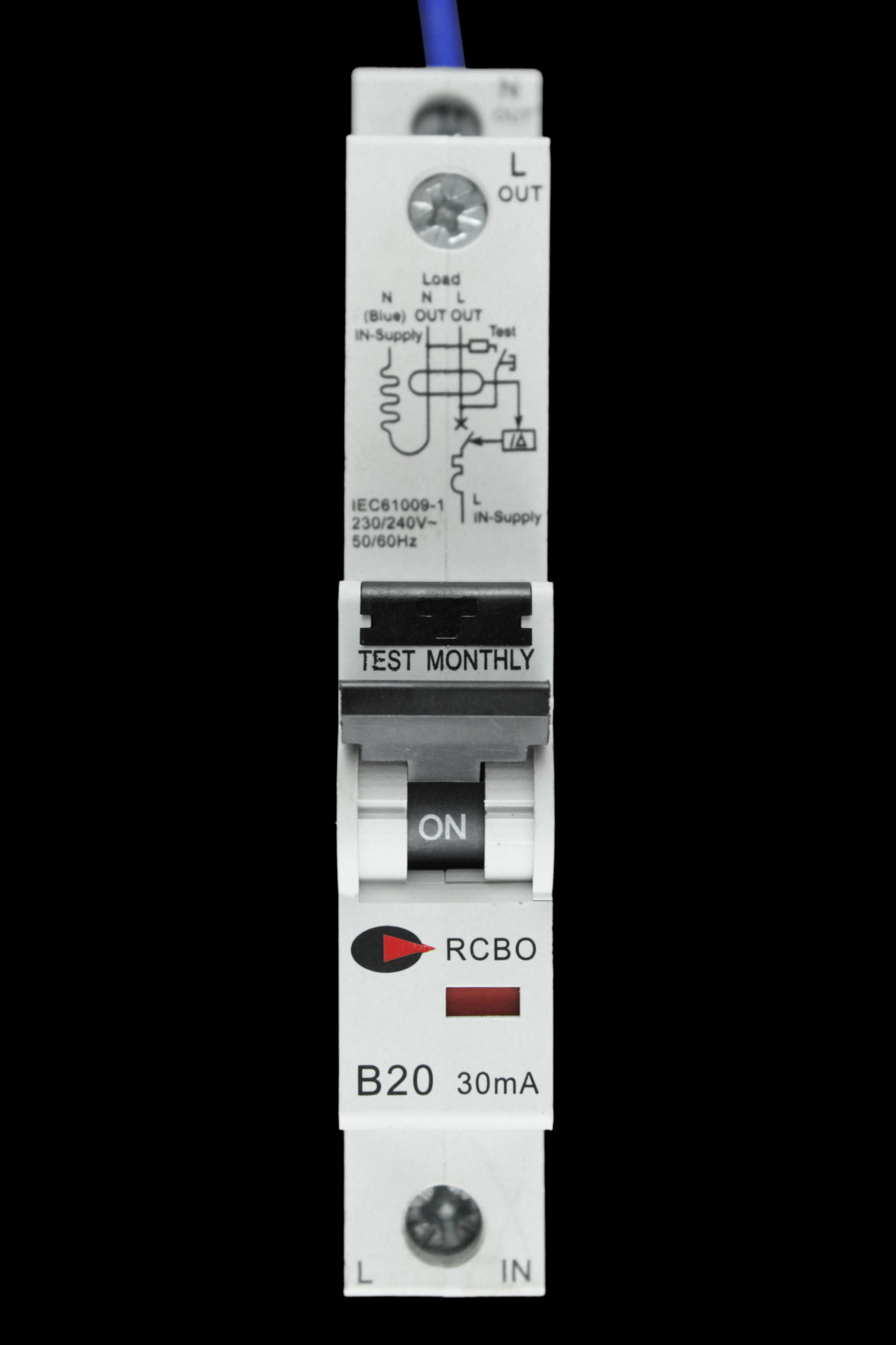 CGD B 20 RCBO 6kA 30mA TYPE AC 20/30/SP S2