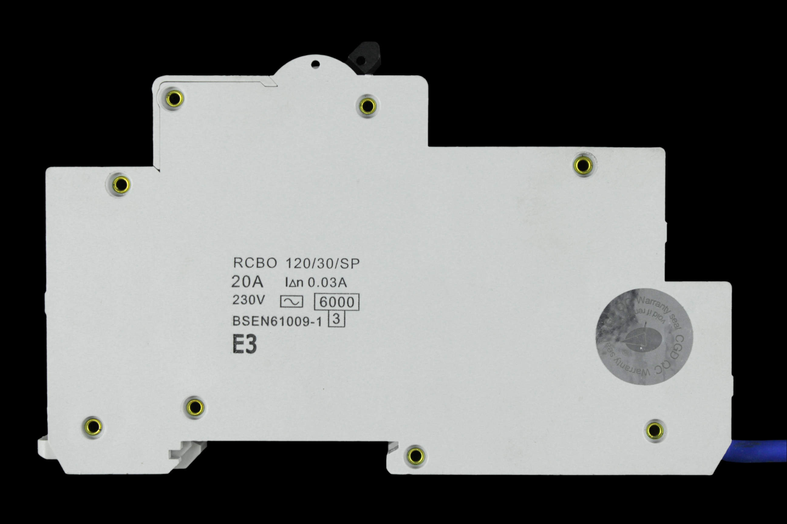 CGD B 20 RCBO 6kA 30mA TYPE AC 20/30/SP S2