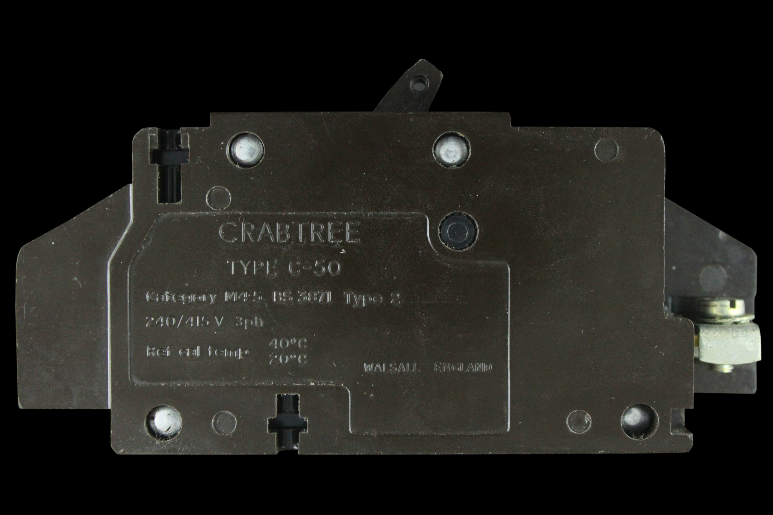 CRABTREE 30 AMP TYPE 2 M4.5 DOUBLE POLE MCB CIRCUIT BREAKER C50 C-50
