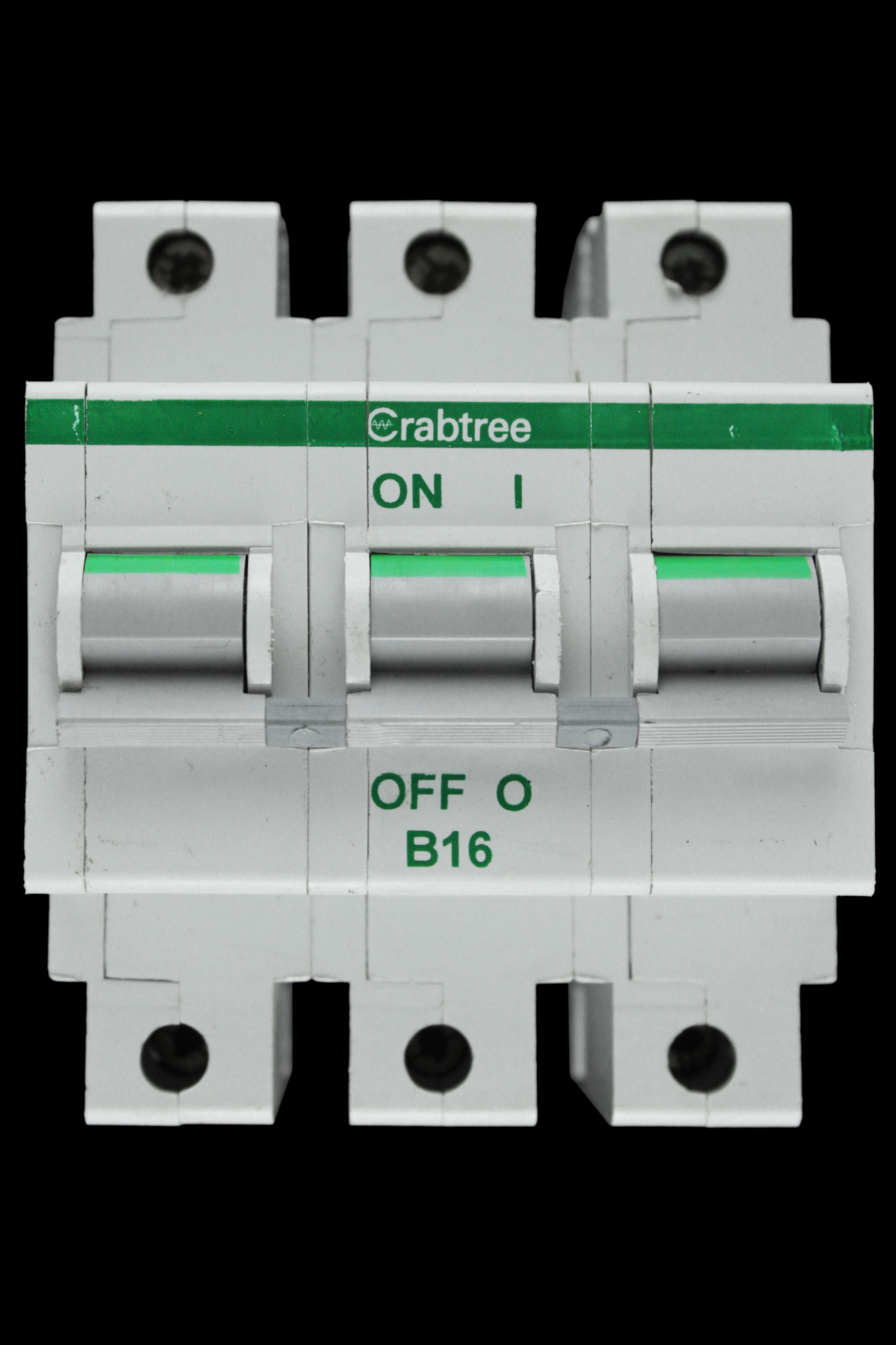 CRABTREE 16 AMP CURVE B 16kA TRIPLE POLE MCB CIRCUIT BREAKER POLESTAR