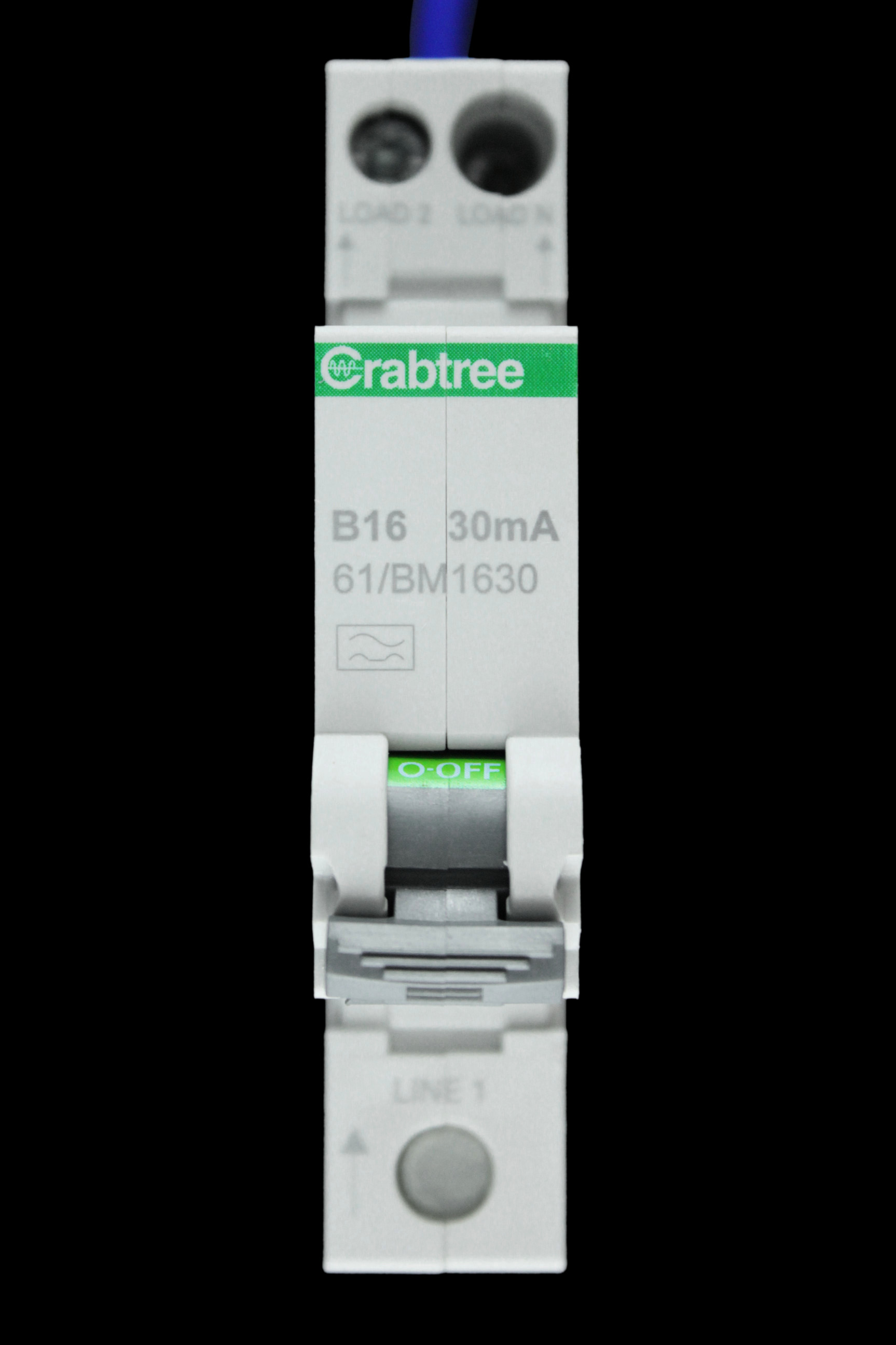 CRABTREE 16 AMP CURVE B 6kA 30mA RCBO TYPE A 61/BM1630 STARBREAKER