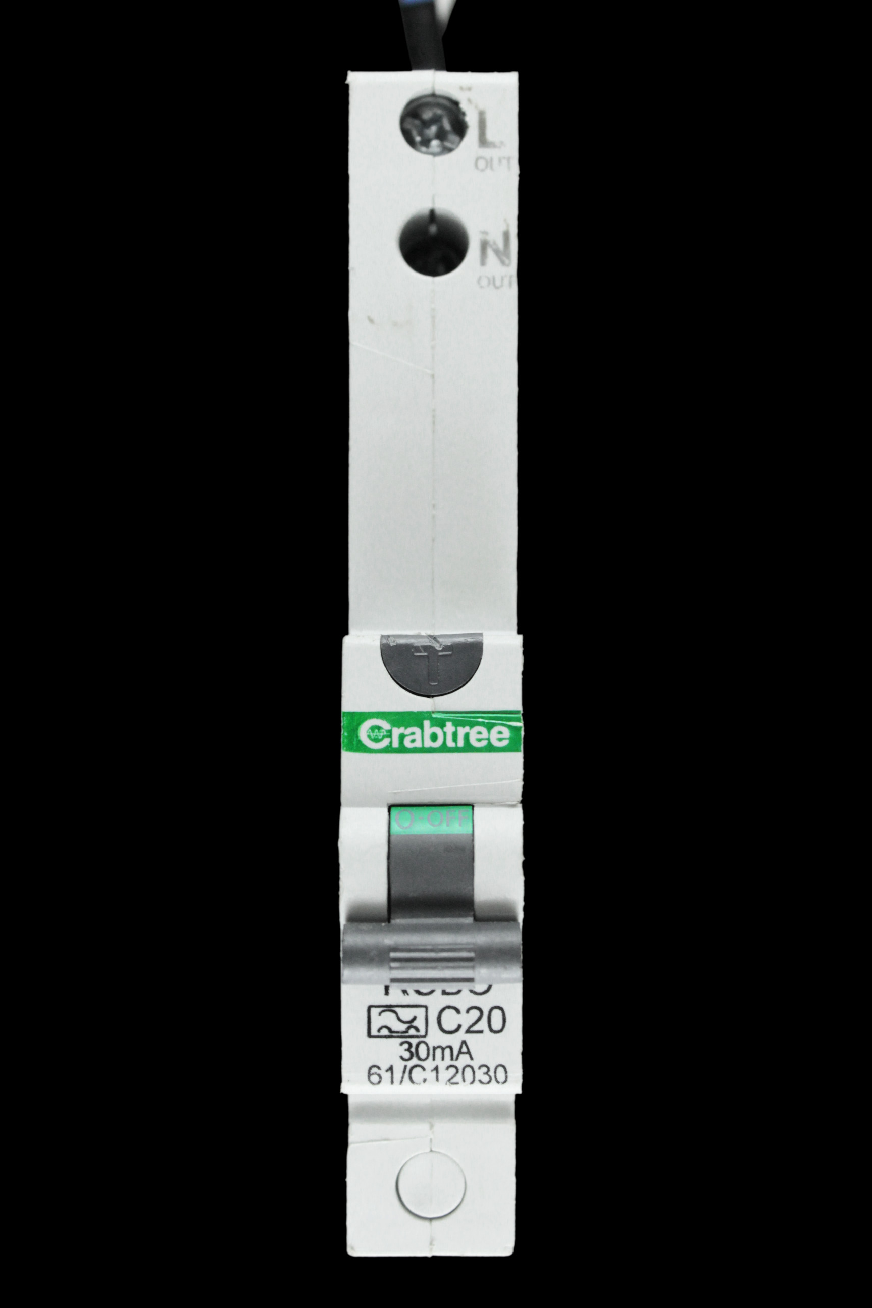 CRABTREE 20 AMP CURVE C 10kA 30mA RCBO TYPE A 61/C12030 STARBREAKER BC