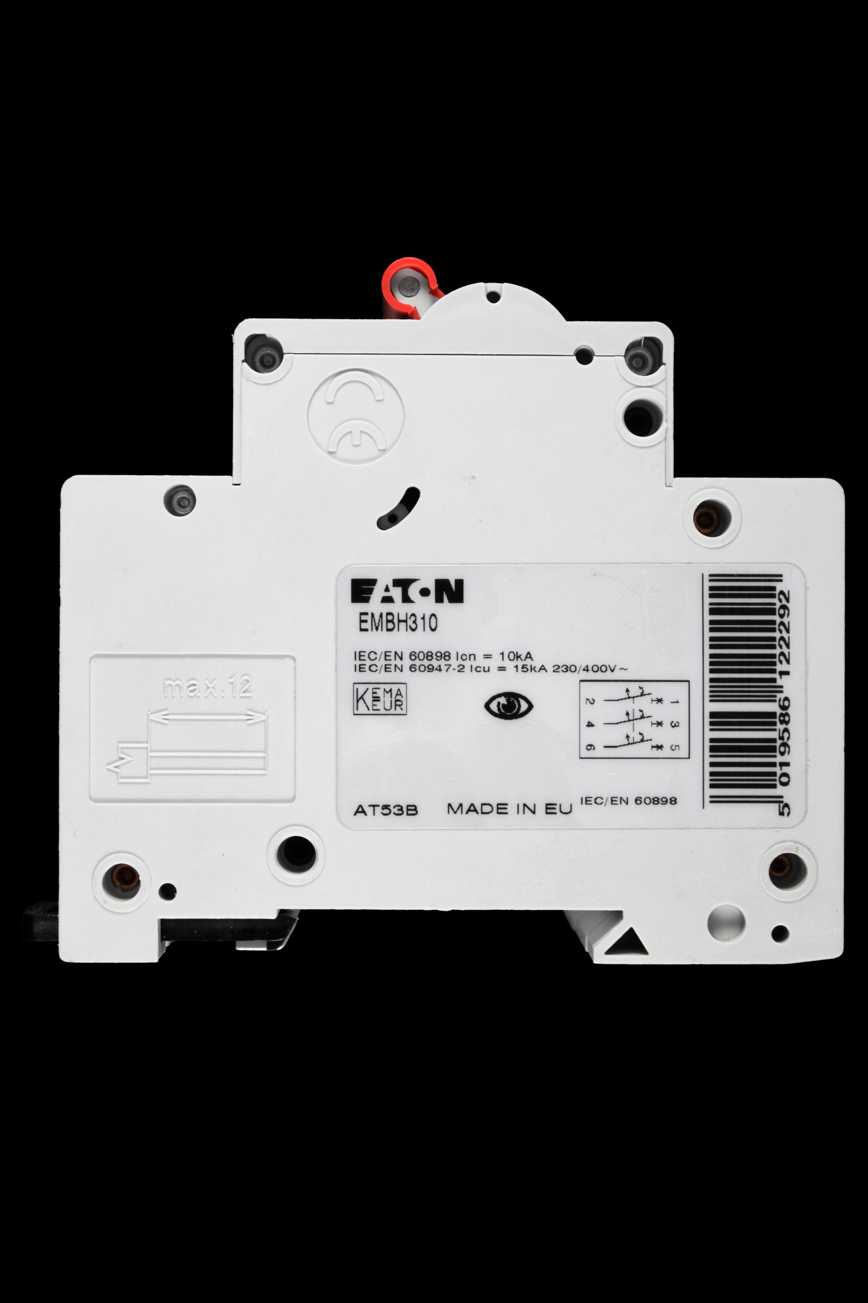 EATON 10 AMP CURVE B 10kA TRIPLE POLE MCB CIRCUIT BREAKER EMBH310
