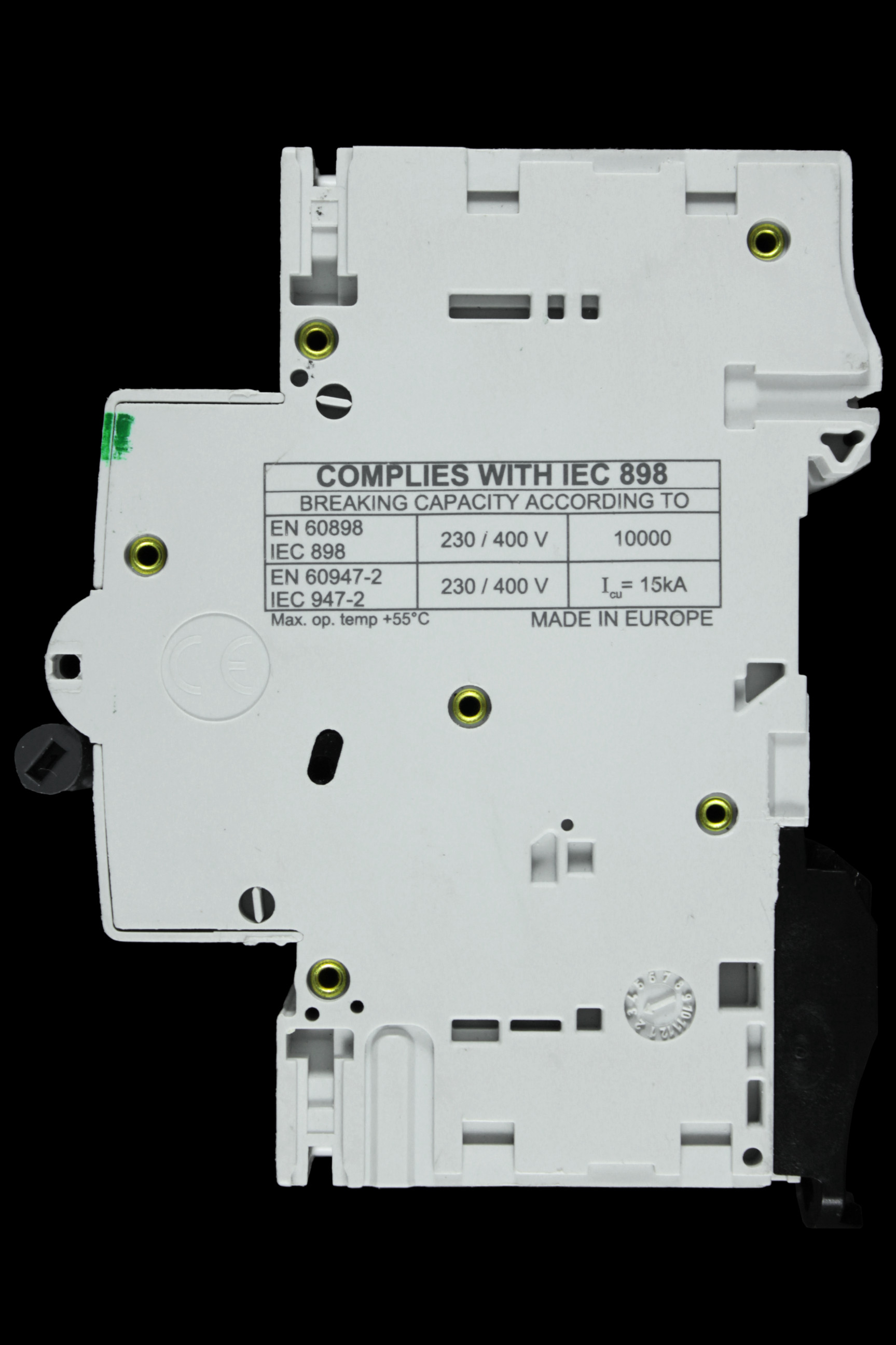 CRABTREE 50 AMP CURVE C 10kA TRIPLE POLE MCB CIRCUIT BREAKER 6HT50C BC