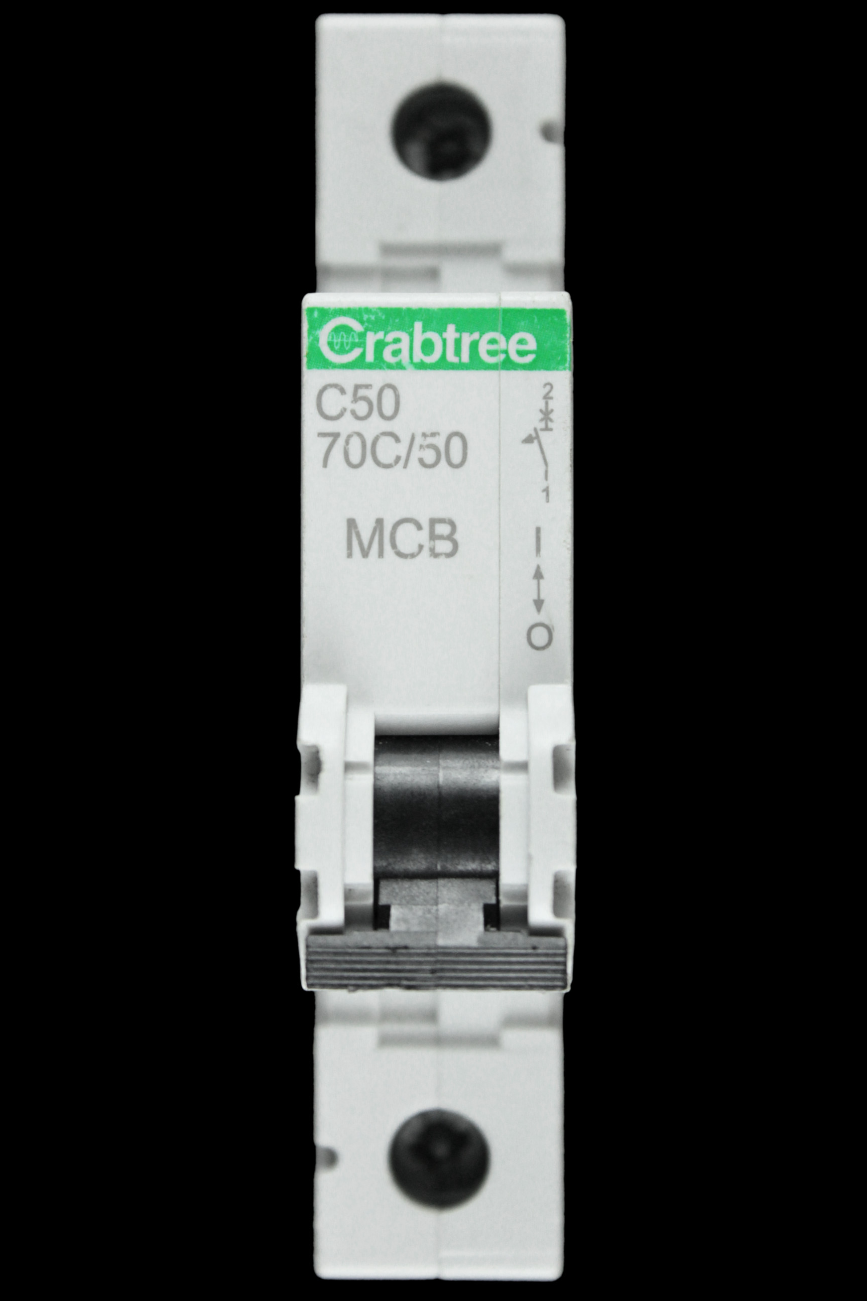 CRABTREE 50 AMP CURVE C 16kA MCB CIRCUIT BREAKER 70C/50