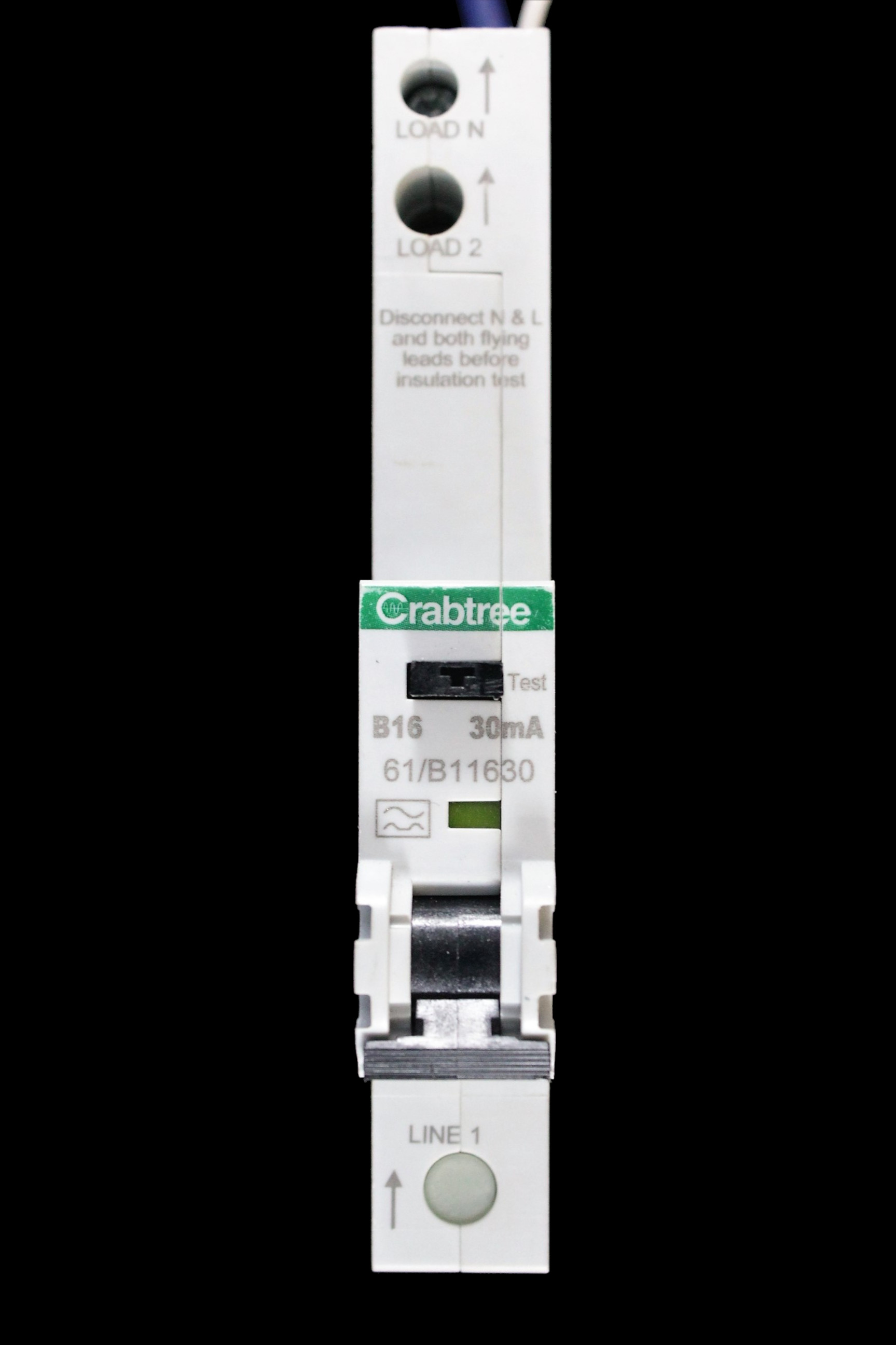 CRABTREE 16 AMP CURVE B 6kA 30mA RCBO TYPE A 61/B11630 STARBREAKER