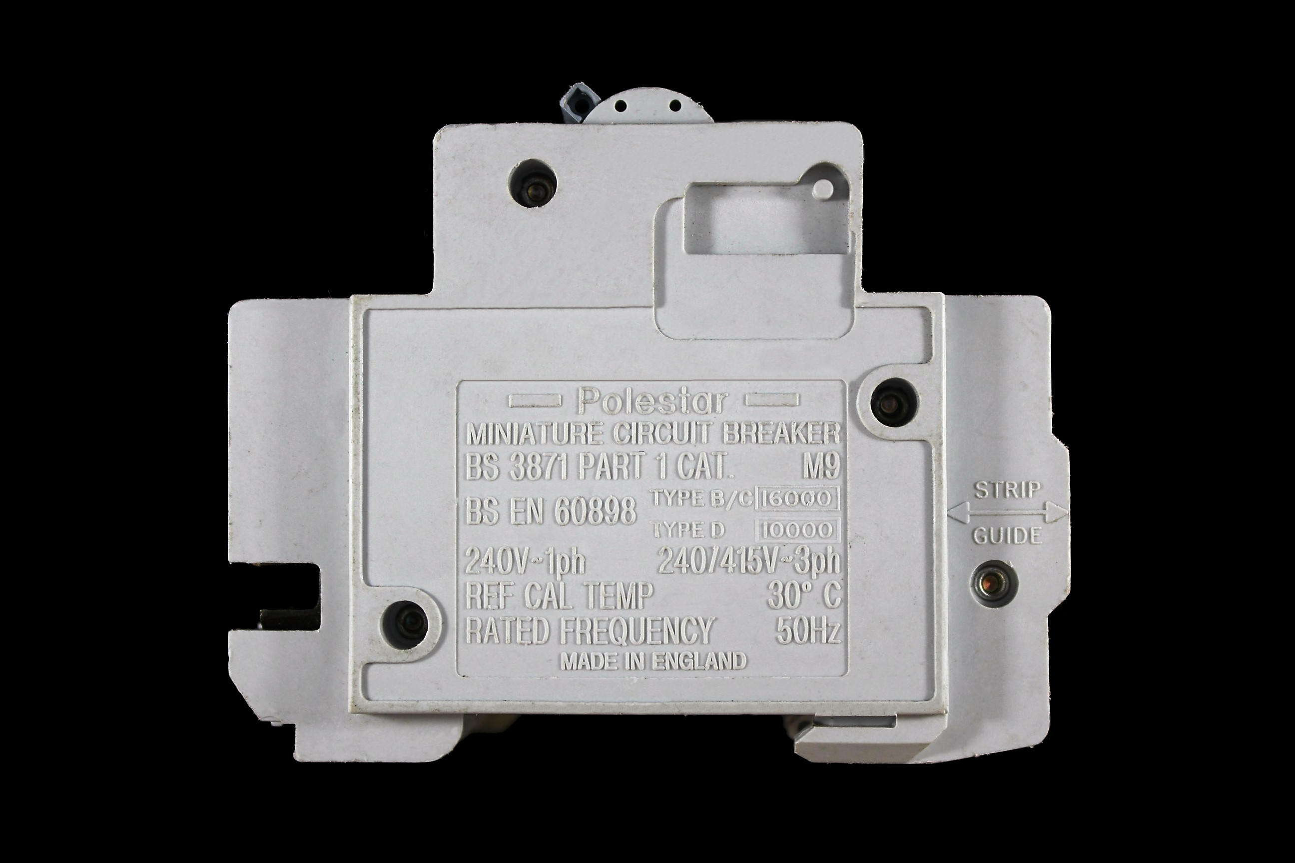 CRABTREE 32 AMP CURVE D 10kA TRIPLE POLE MCB CIRCUIT BREAKER POLESTAR