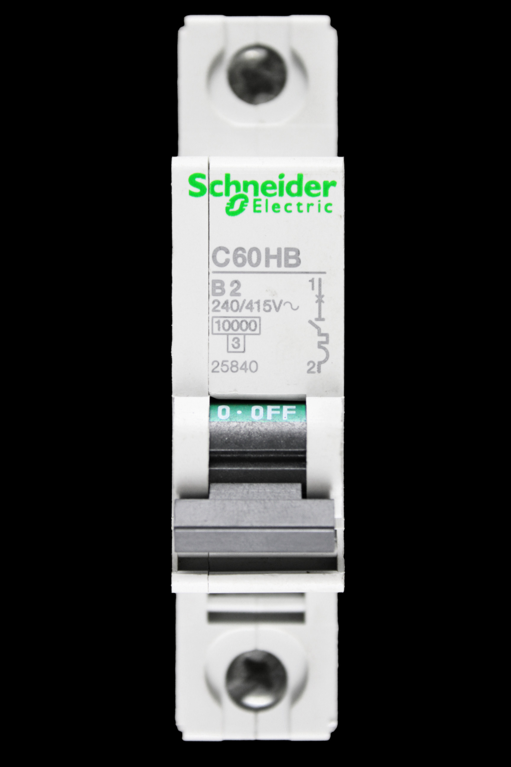 SCHNEIDER 2 AMP CURVE B 10kA MCB CIRCUIT BREAKER C60HB 25840