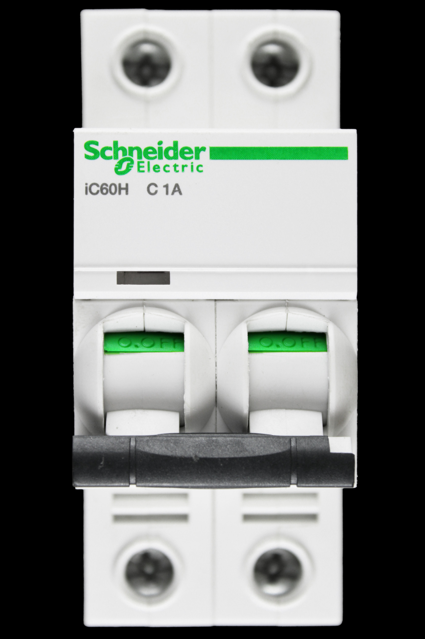 SCHNEIDER 1 AMP CURVE C 10kA DOUBLE POLE MCB CIRCUIT BREAKER A9F54201 IC60H