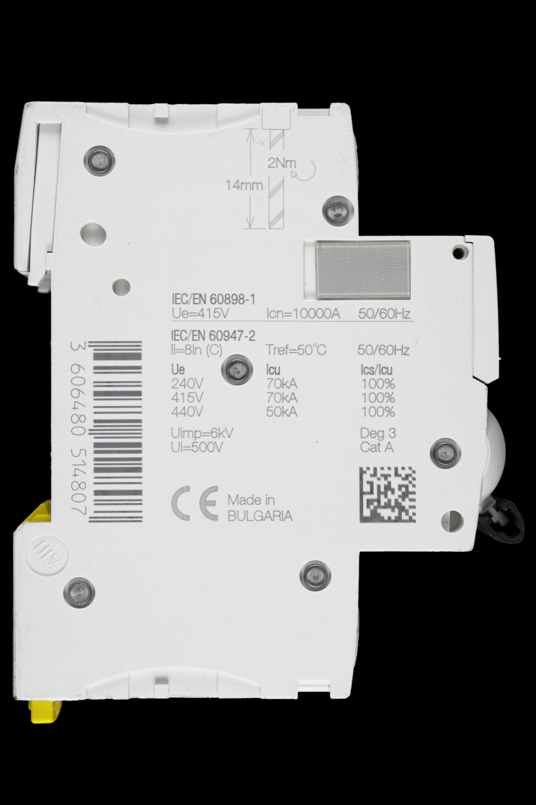 SCHNEIDER 1 AMP CURVE C 10kA DOUBLE POLE MCB CIRCUIT BREAKER A9F54201 IC60H