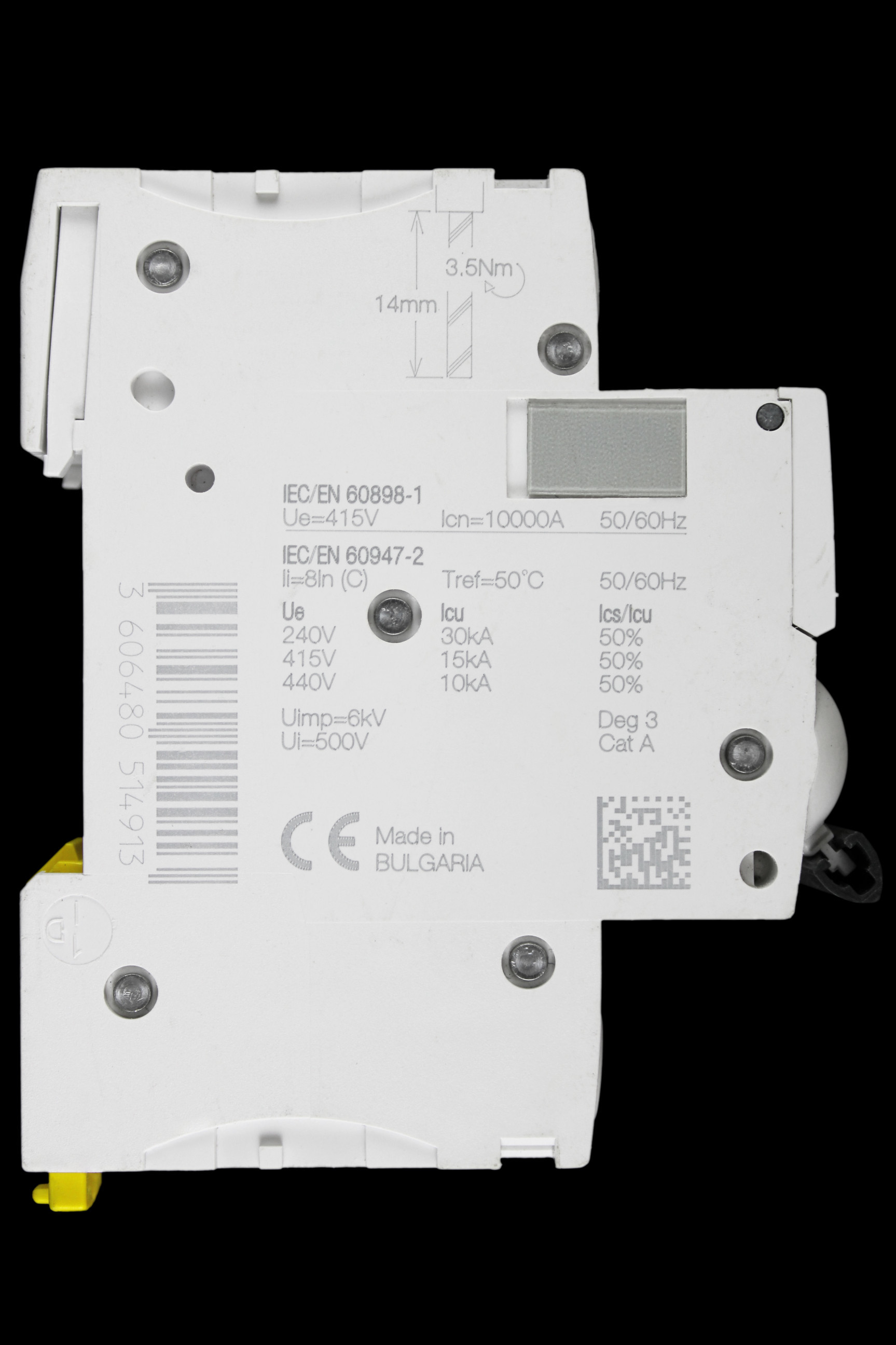 SCHNEIDER 63 AMP CURVE C 10kA DOUBLE POLE MCB CIRCUIT BREAKER A9F54263 IC60H