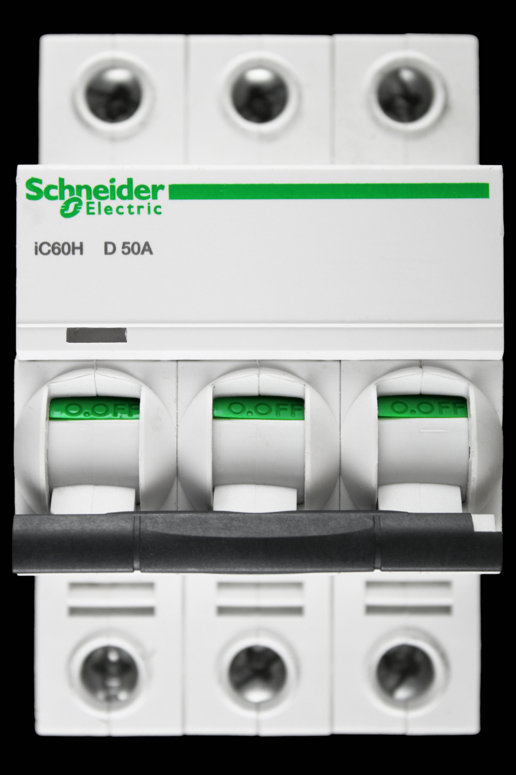 SCHNEIDER 50 AMP CURVE D 10kA TRIPLE POLE MCB CIRCUIT BREAKER A9F55350 IC60H