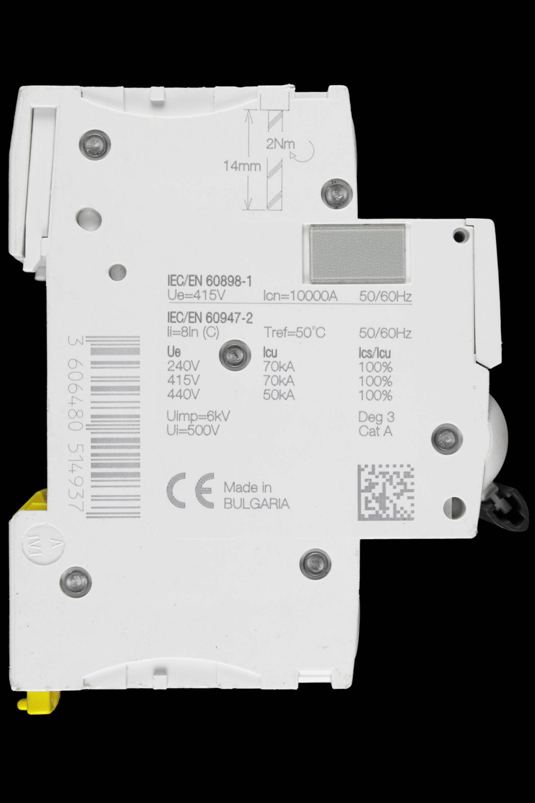 SCHNEIDER 2 AMP CURVE C 10kA TRIPLE POLE MCB CIRCUIT BREAKER A9F54302 IC60H
