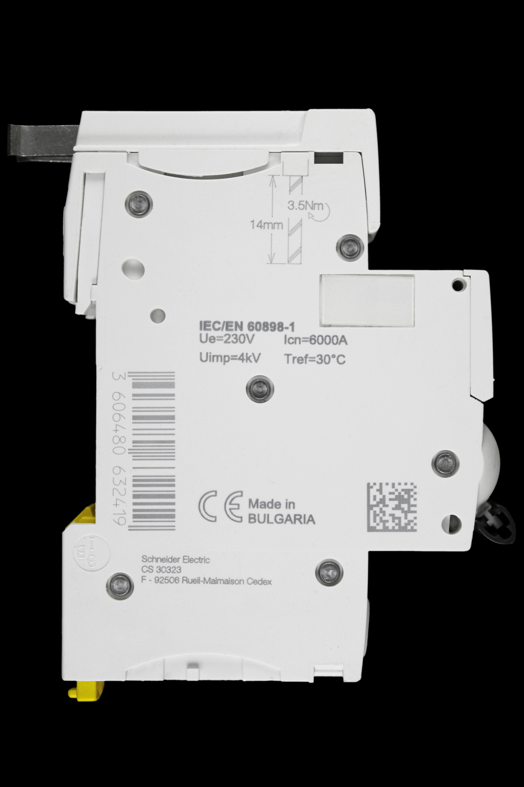 SCHNEIDER 63 AMP CURVE B 6kA MCB CIRCUIT BREAKER R9F87163 RESI9