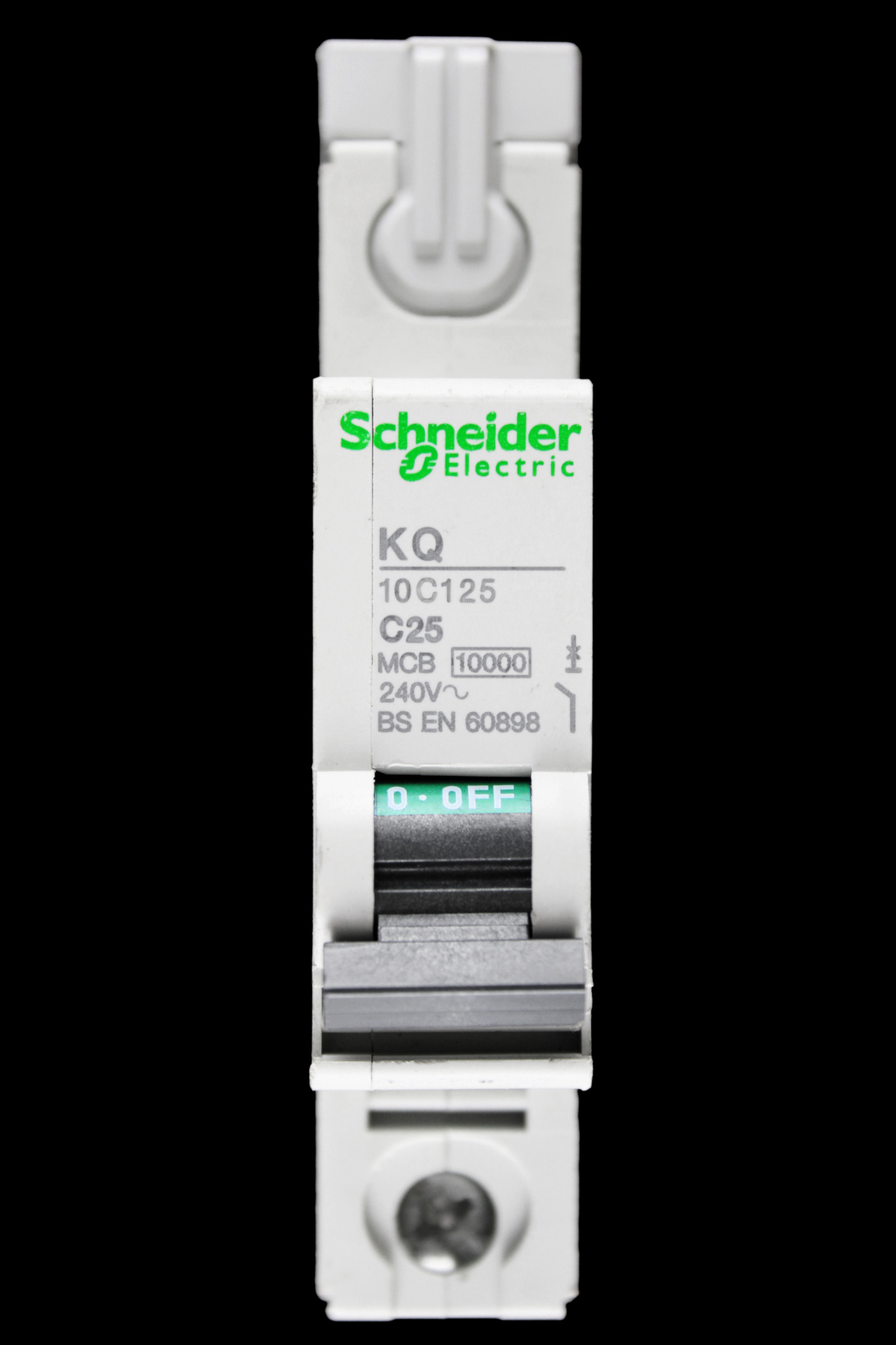 SCHNEIDER 25 AMP CURVE C 10kA MCB CIRCUIT BREAKER KQ 10C125