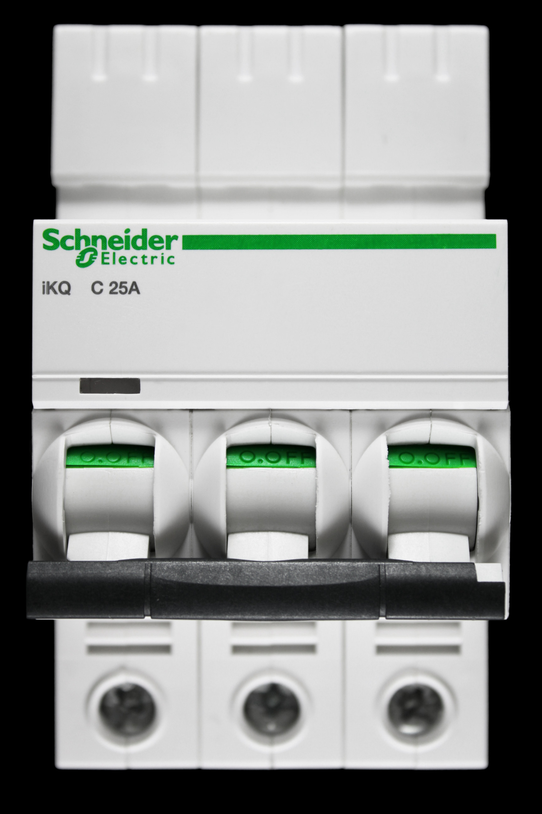 SCHNEIDER 25 AMP CURVE C 10kA TRIPLE POLE MCB CIRCUIT BREAKER IKQ A9F57325