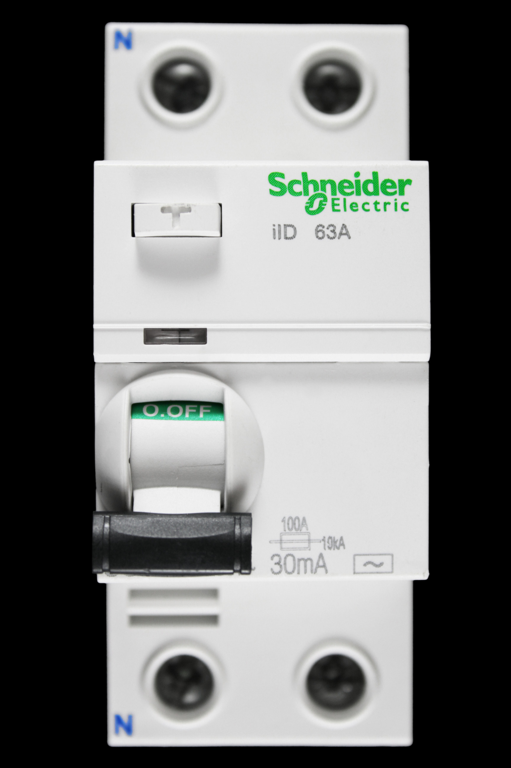 SCHNEIDER 63 AMP 30mA DOUBLE POLE RCCB RCD TYPE AC ILD A9R41263 ACTI9