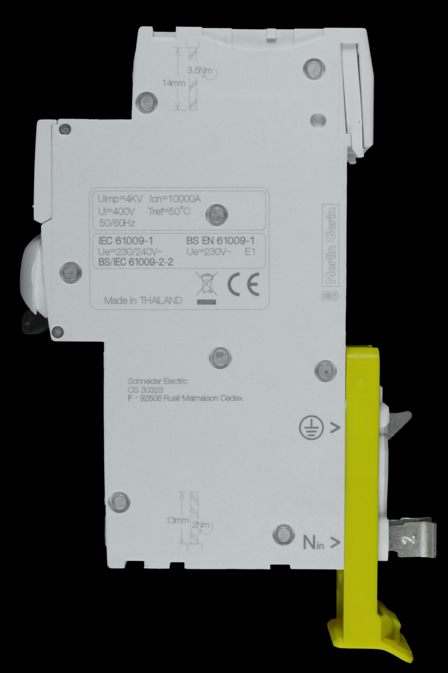 SCHNEIDER 16 AMP CURVE C 10kA 10mA RCBO TYPE A A9D01816 PoN ACTI9 IC60H