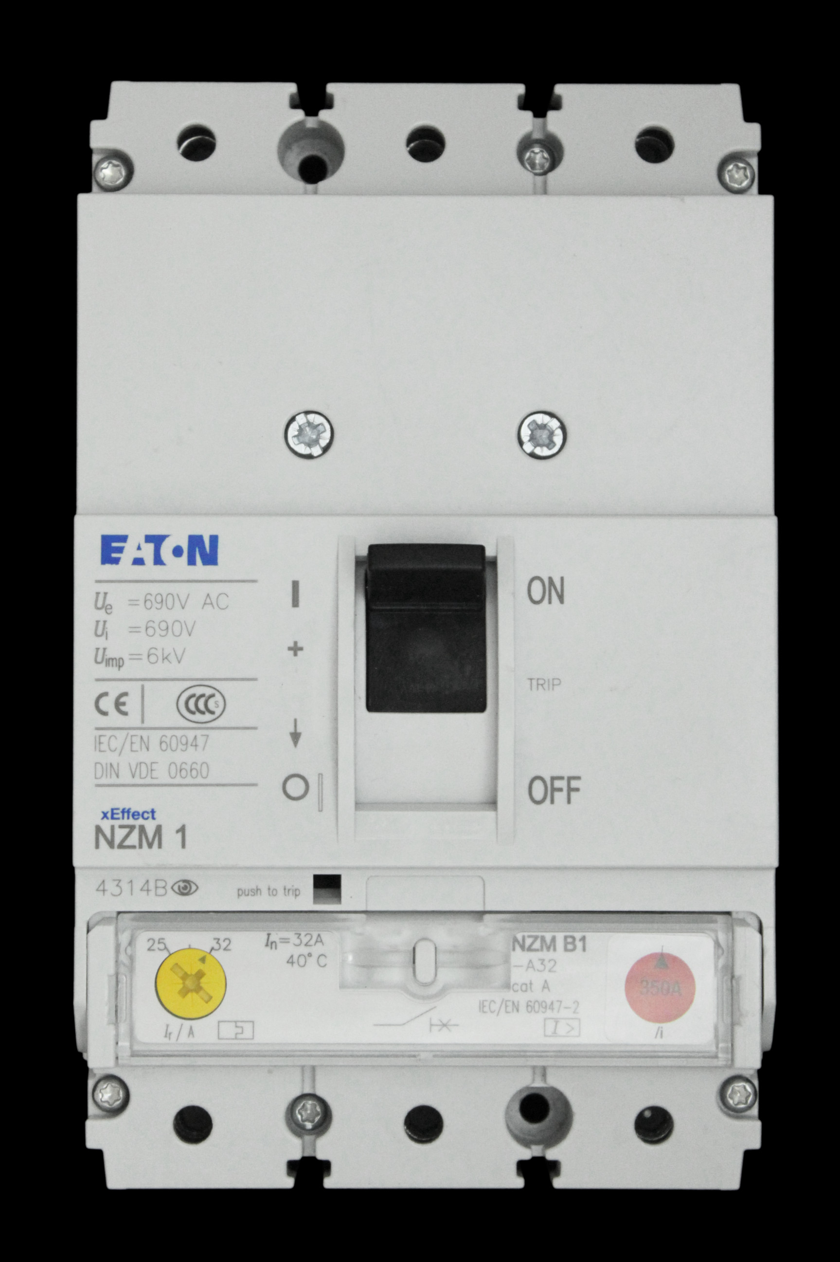 EATON 32 AMP 25kA TRIPLE POLE MCCB NZMB1-A32 NZM1