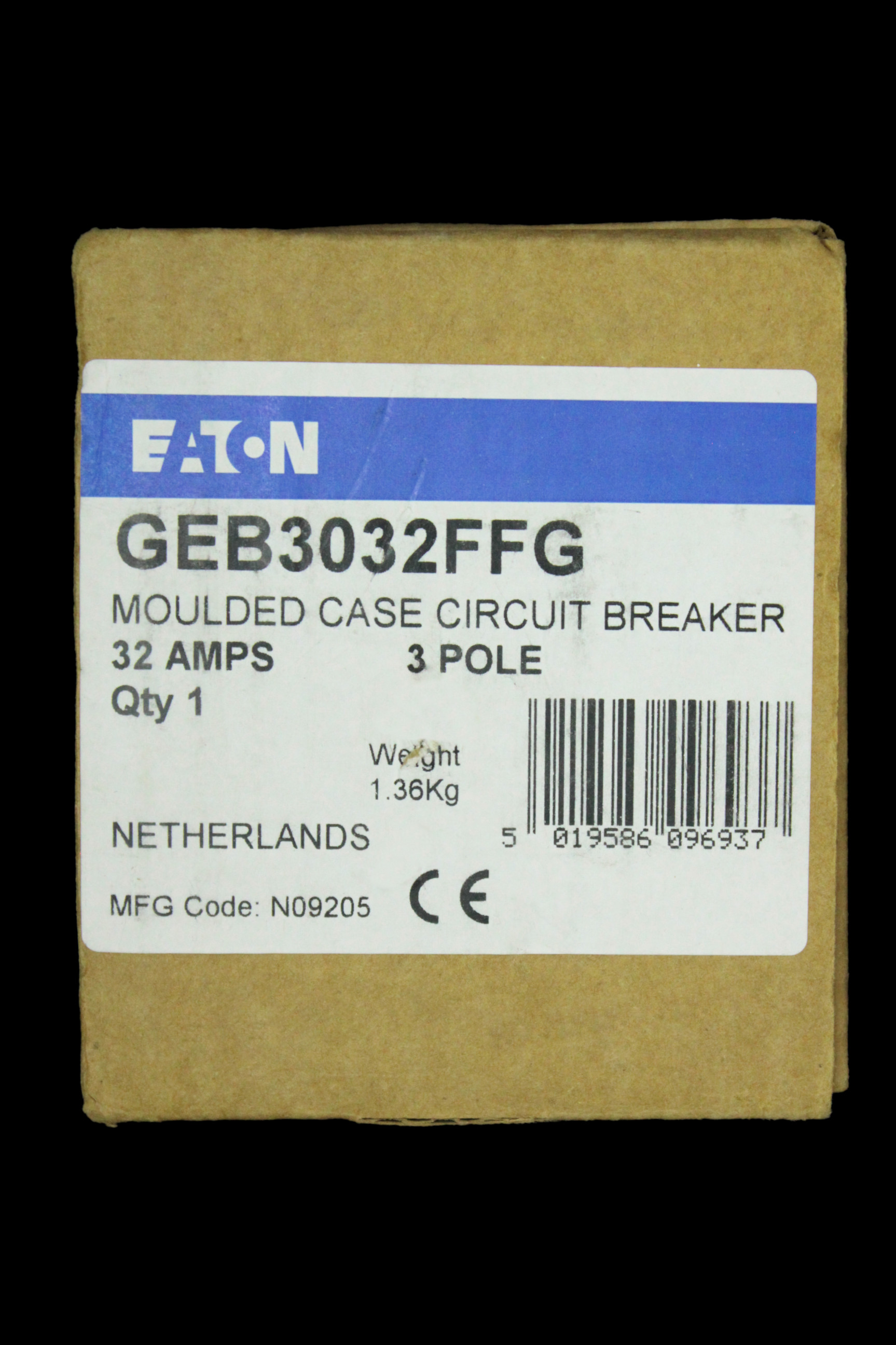 EATON 32 AMP 18kA TRIPLE POLE MCCB GEB3032FFG SERIES G