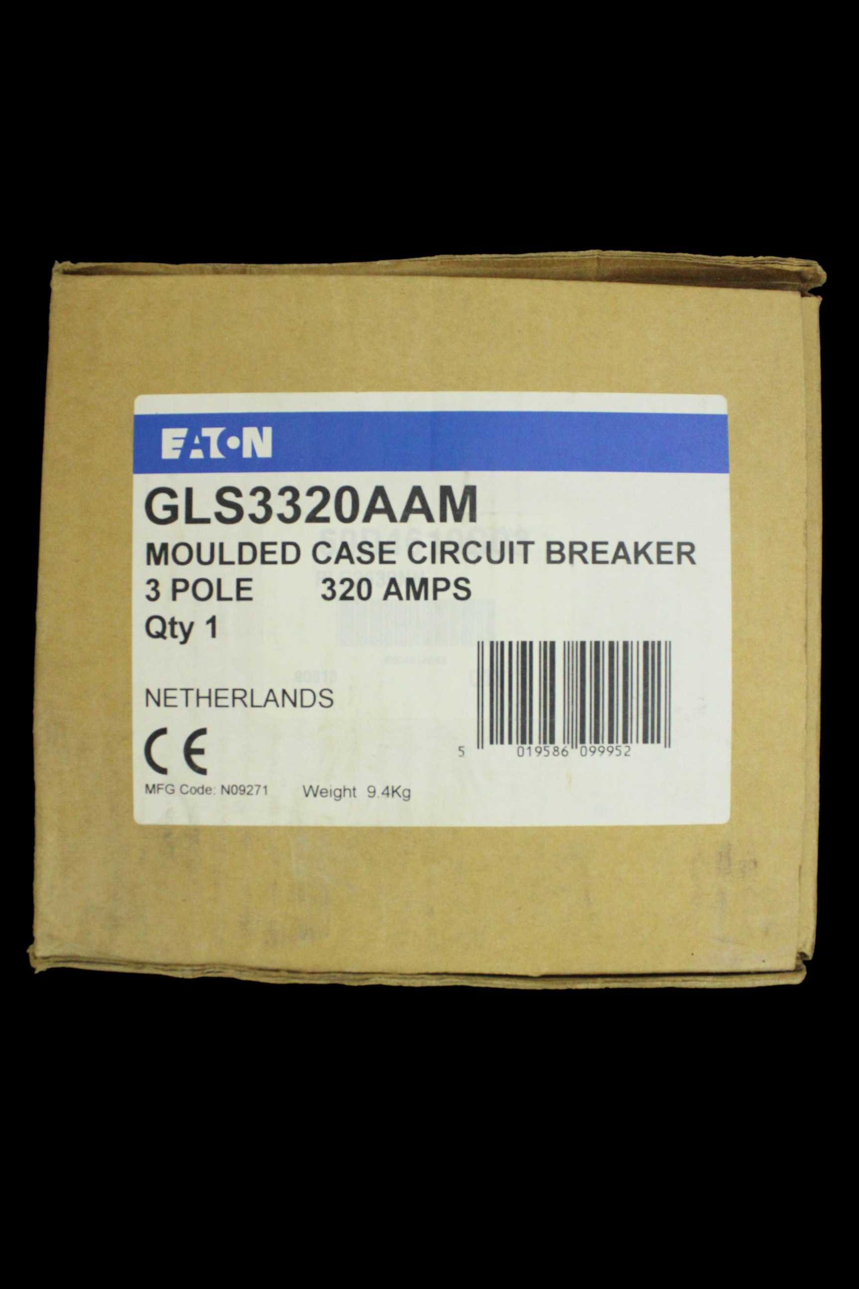 EATON 320 AMP 50kA TRIPLE POLE MCCB GLS3320AAM