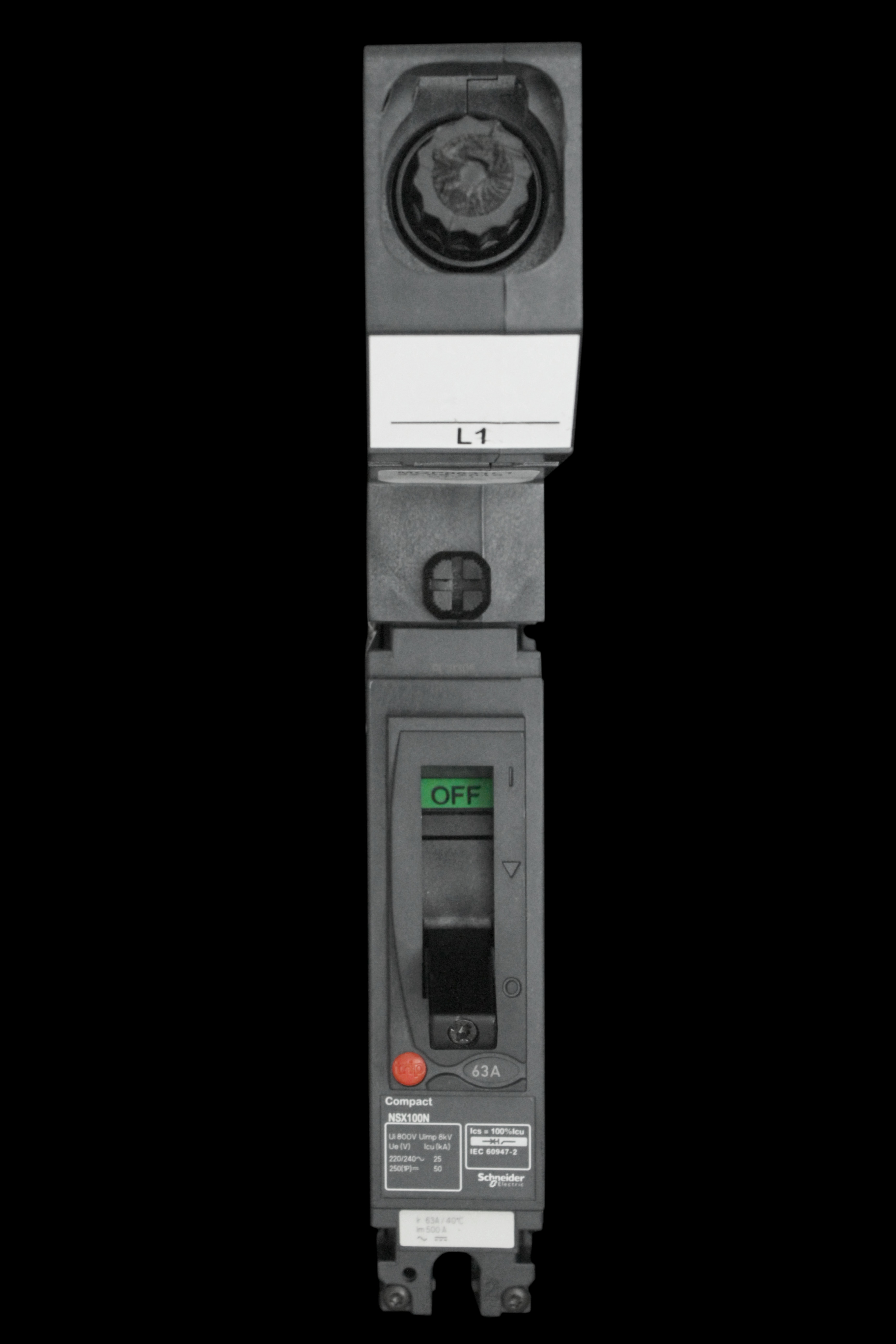 SCHNEIDER 63 AMP 25kA MCCB MGP0631L1 NSX100N