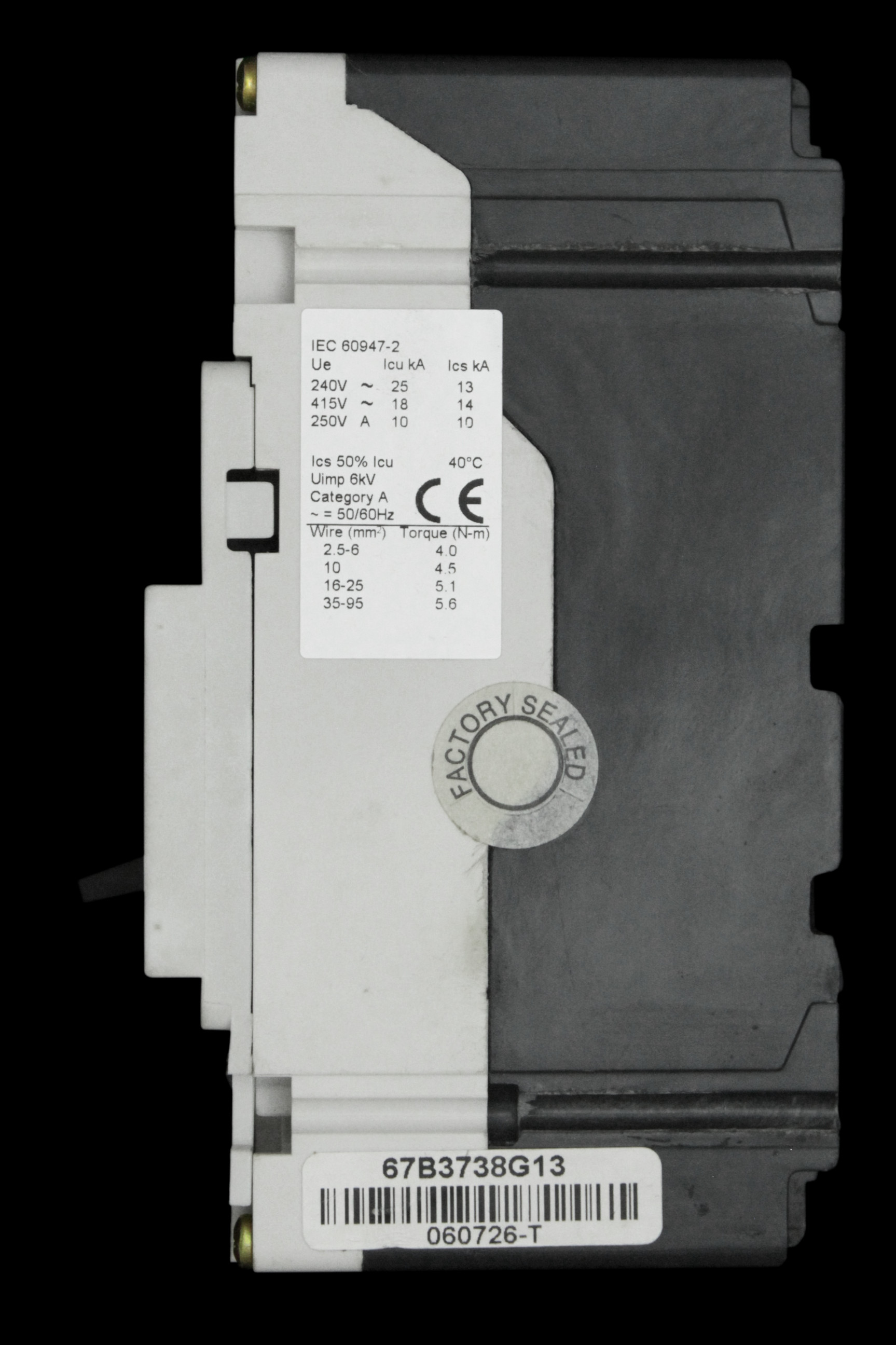 EATON 63 AMP 18kA DOUBLE POLE MCCB GEB2063FFG