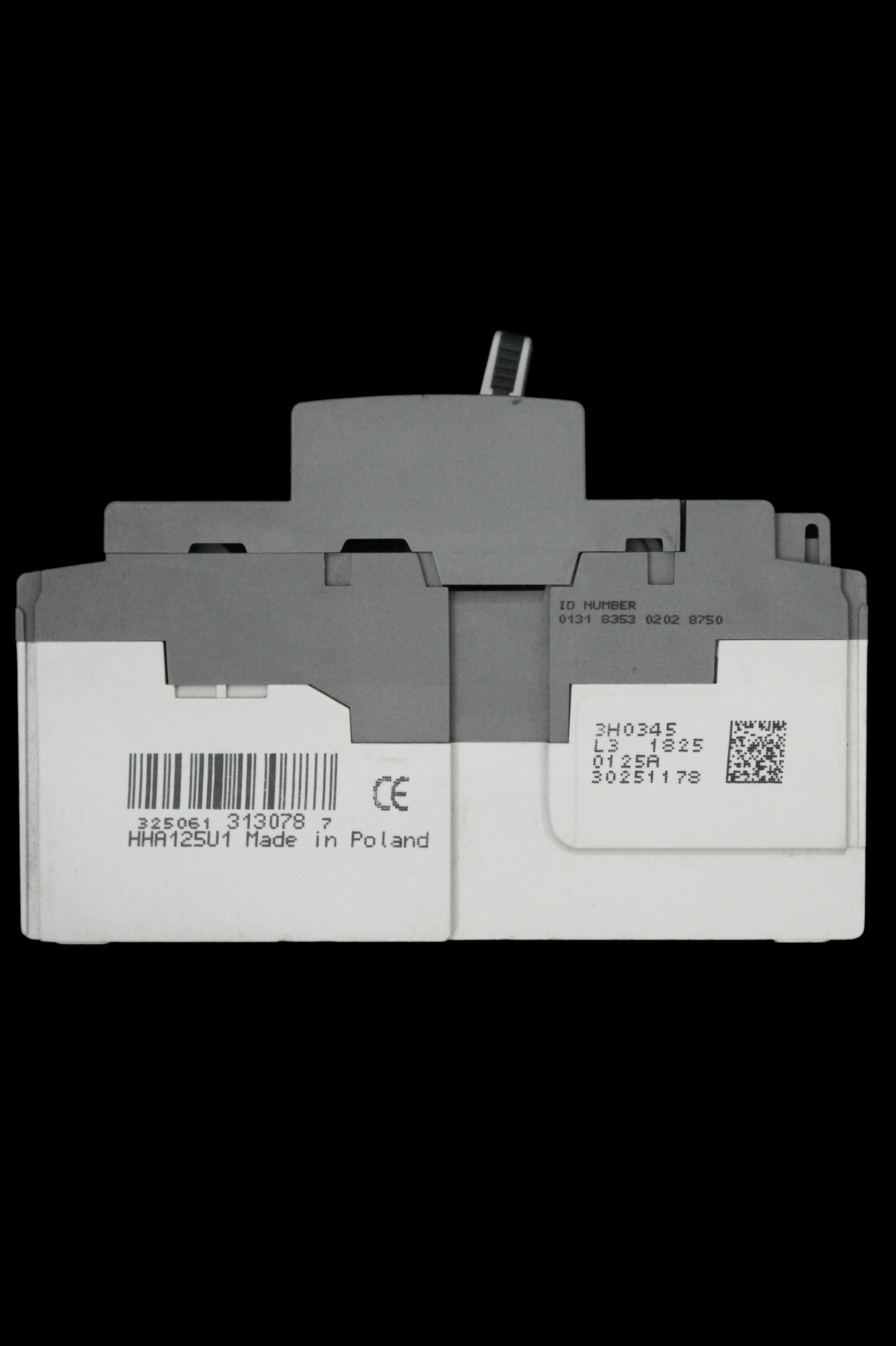 HAGER 125 AMP 25kA TRIPLE POLE MCCB 313078 HHA125U X160