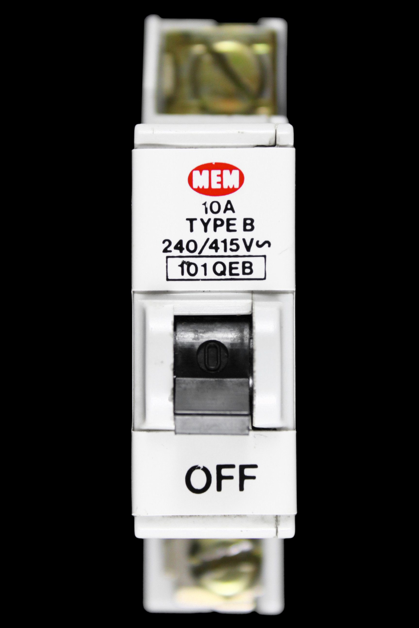 MEM 10 AMP CURVE B M5 MCB CIRCUIT BREAKER 101QEB 101 QEB