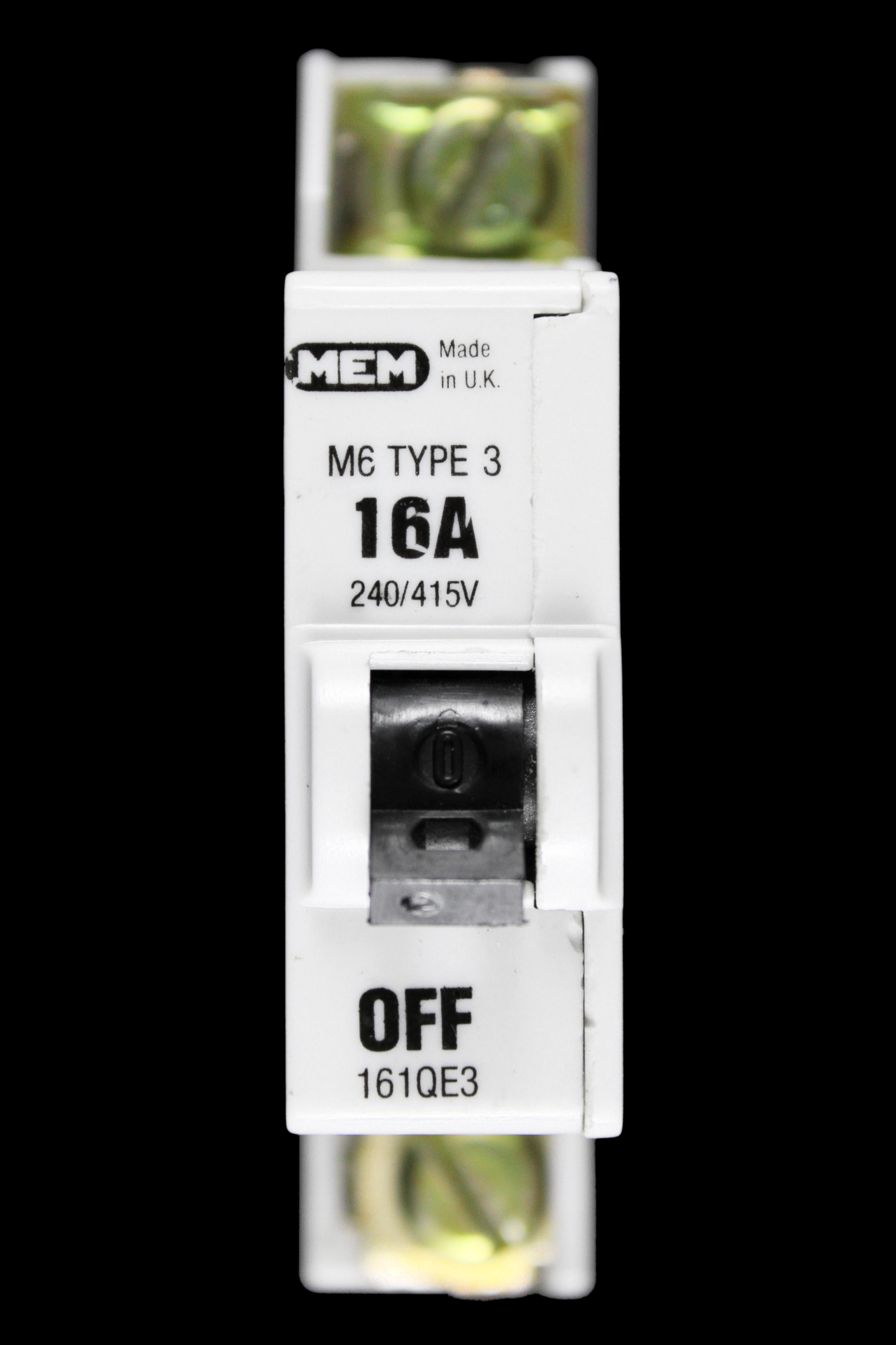 MEM 16 AMP TYPE 3 M6 MCB CIRCUIT BREAKER 161QE3