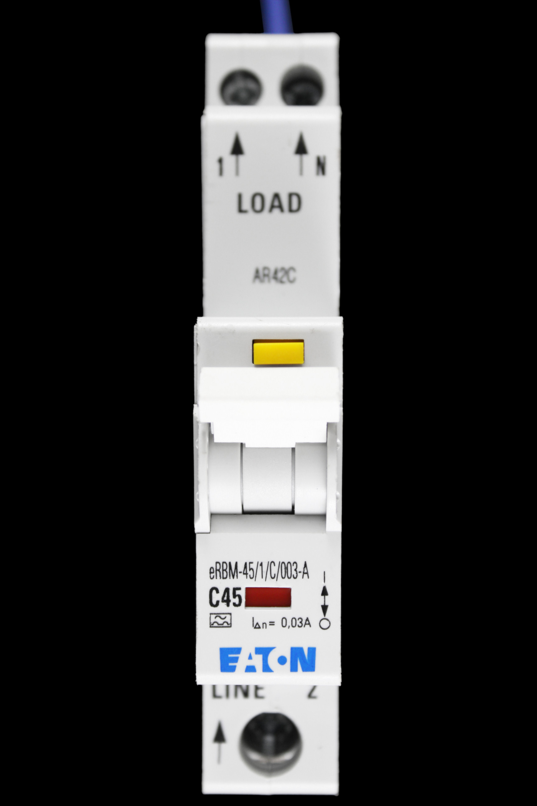 EATON 45 AMP CURVE C 10kA 30mA RCBO TYPE A EMCH145R30C ERBM-45/1/C/003