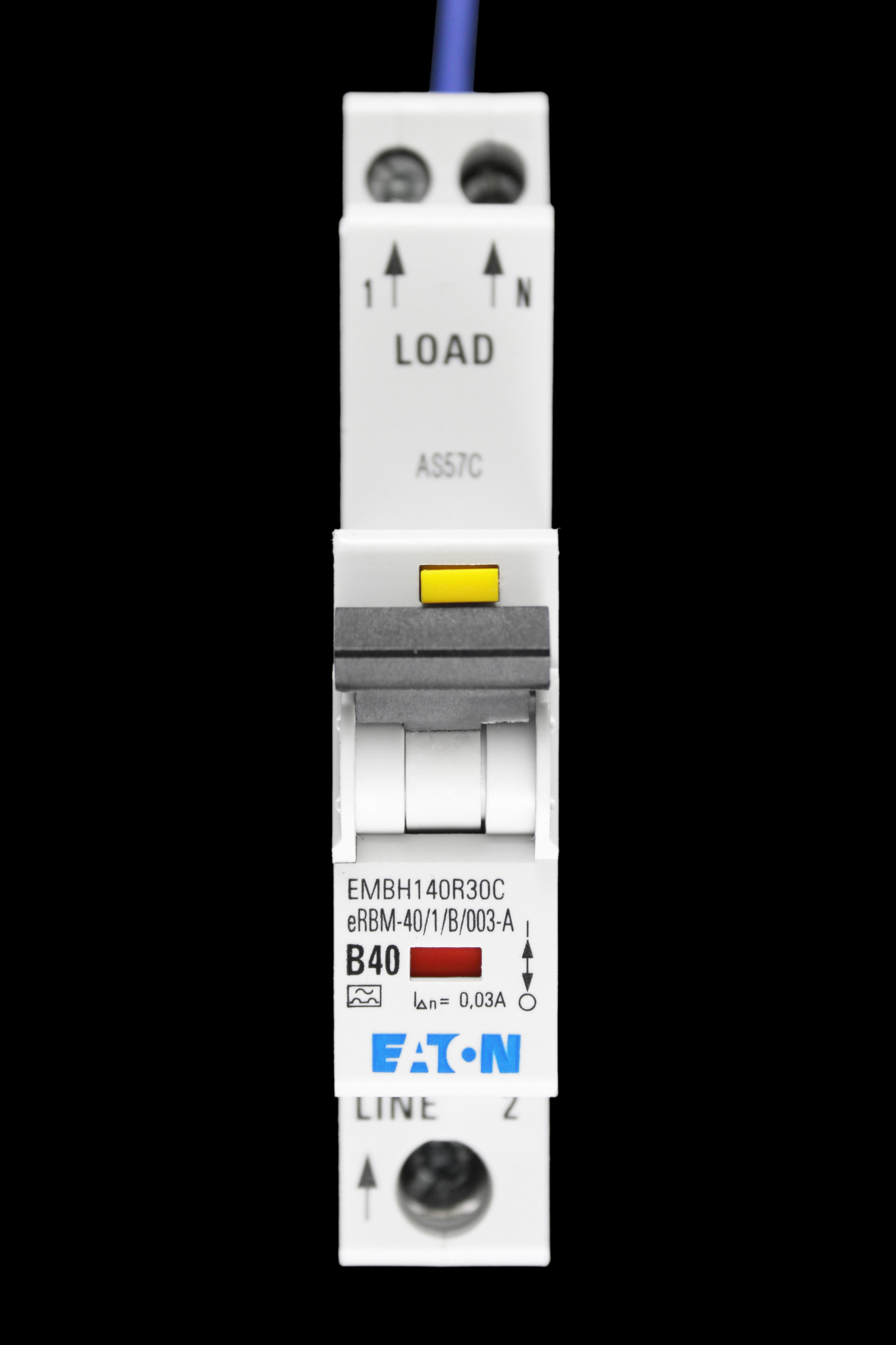 EATON 40 AMP CURVE B 10kA 30mA RCBO TYPE A ERBM-40/1/B/003 EMBH140R30C