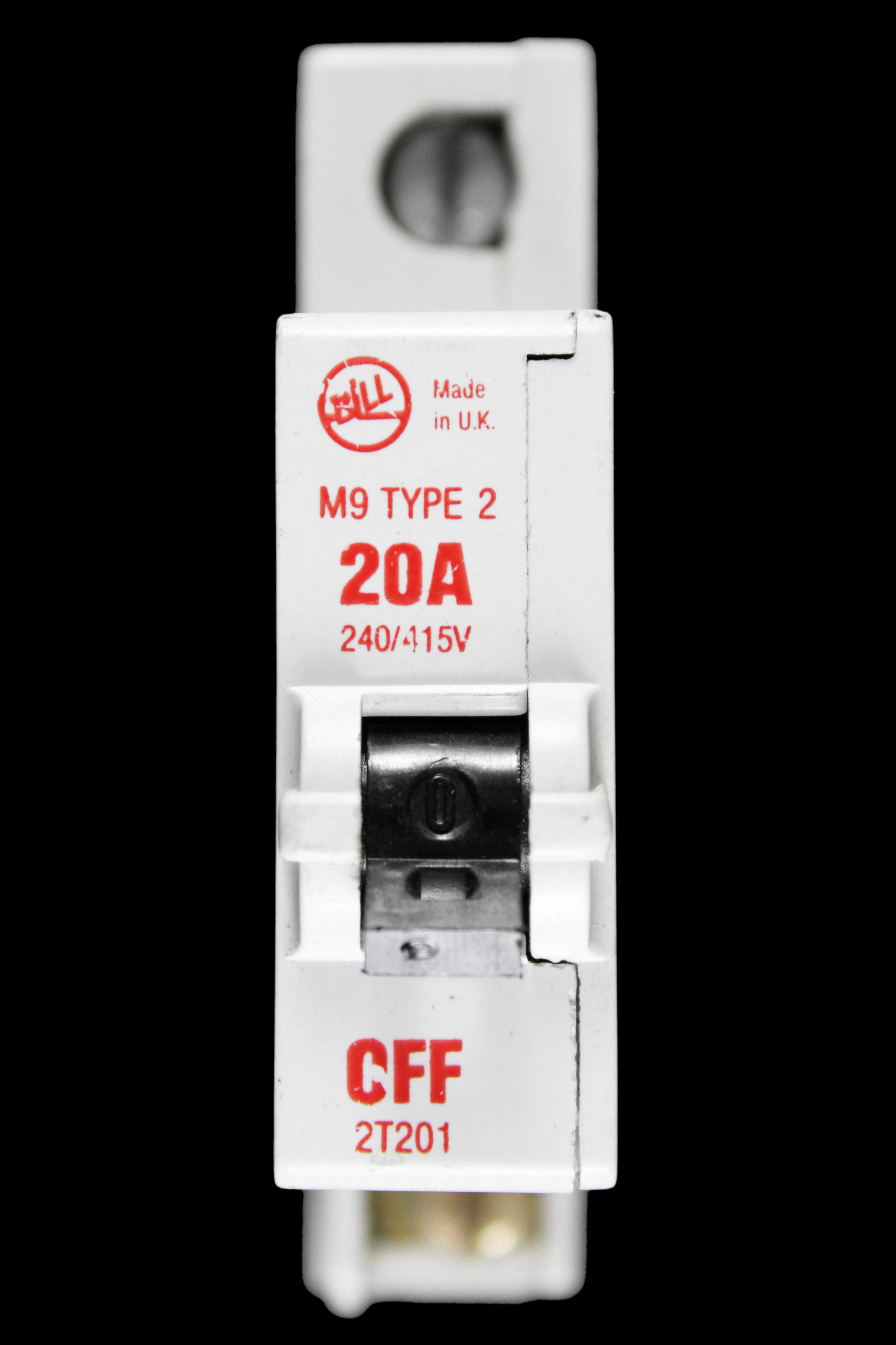 BILL 20 AMP TYPE 2 M9 MCB CIRCUIT BREAKER 2T201 RED