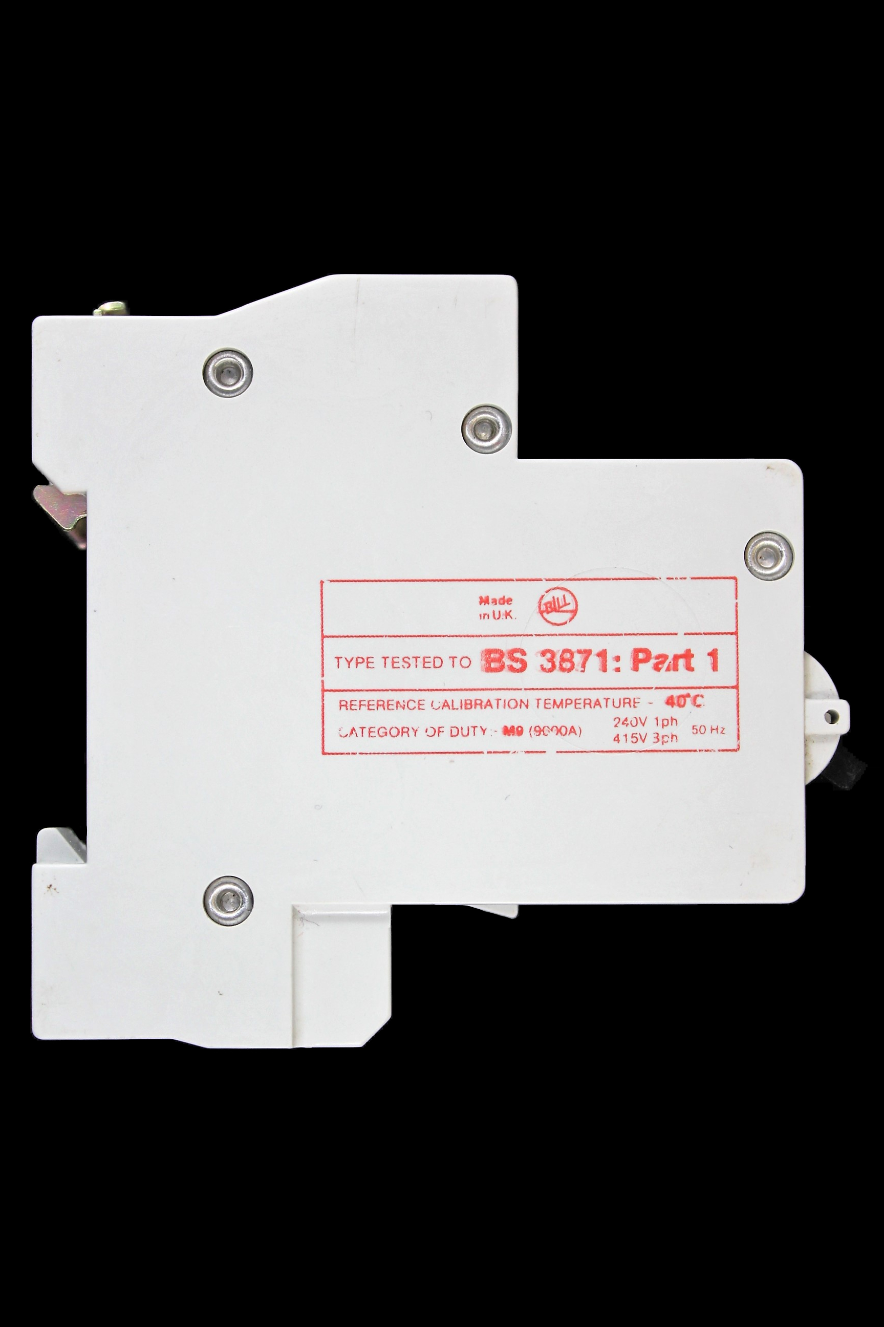 BILL 6 AMP CURVE B M9 MCB CIRCUIT BREAKER T061B RED
