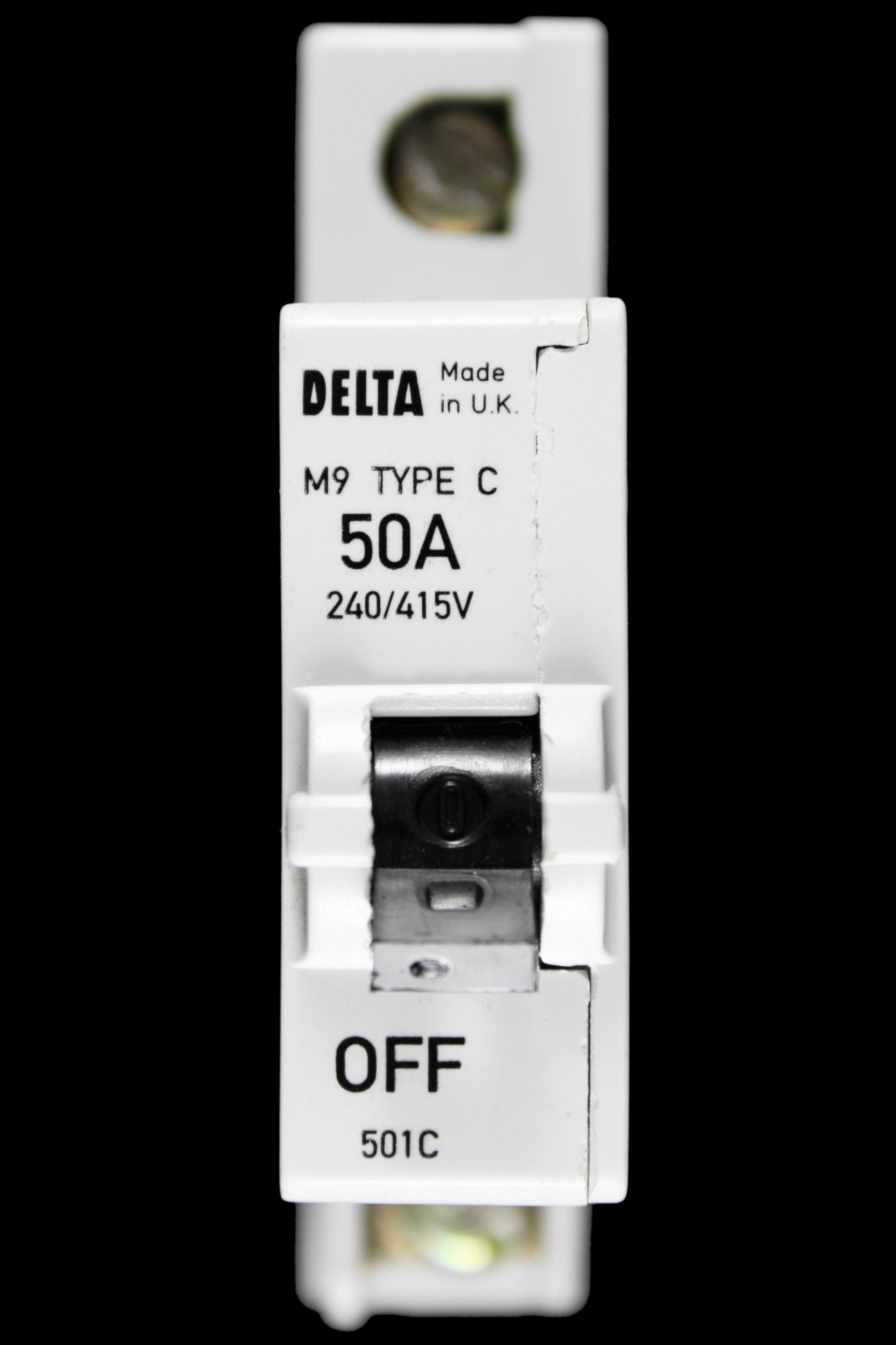 DELTA 50 AMP CURVE C M9 MCB CIRCUIT BREAKER 501C