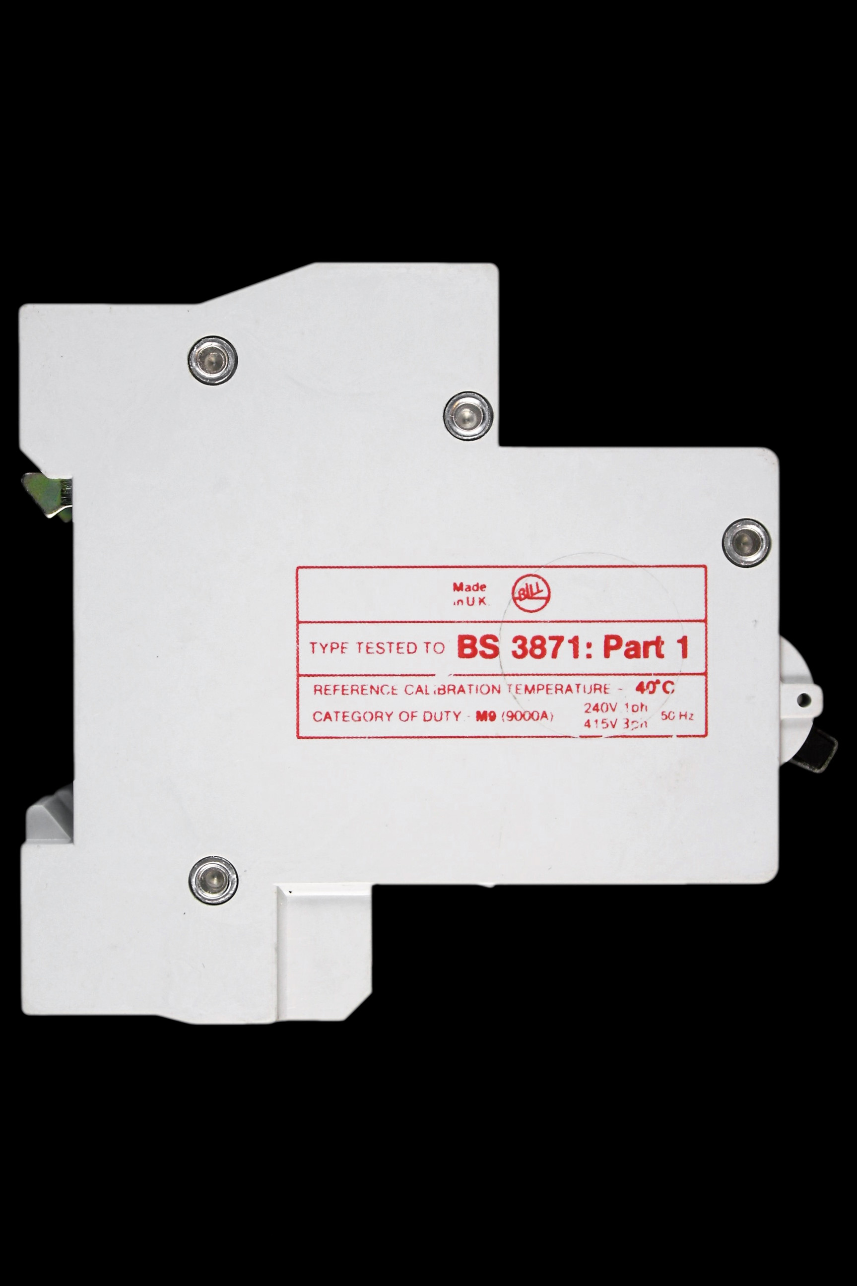 BILL 10 AMP CURVE B M9 DOUBLE POLE MCB CIRCUIT BREAKER T102B
