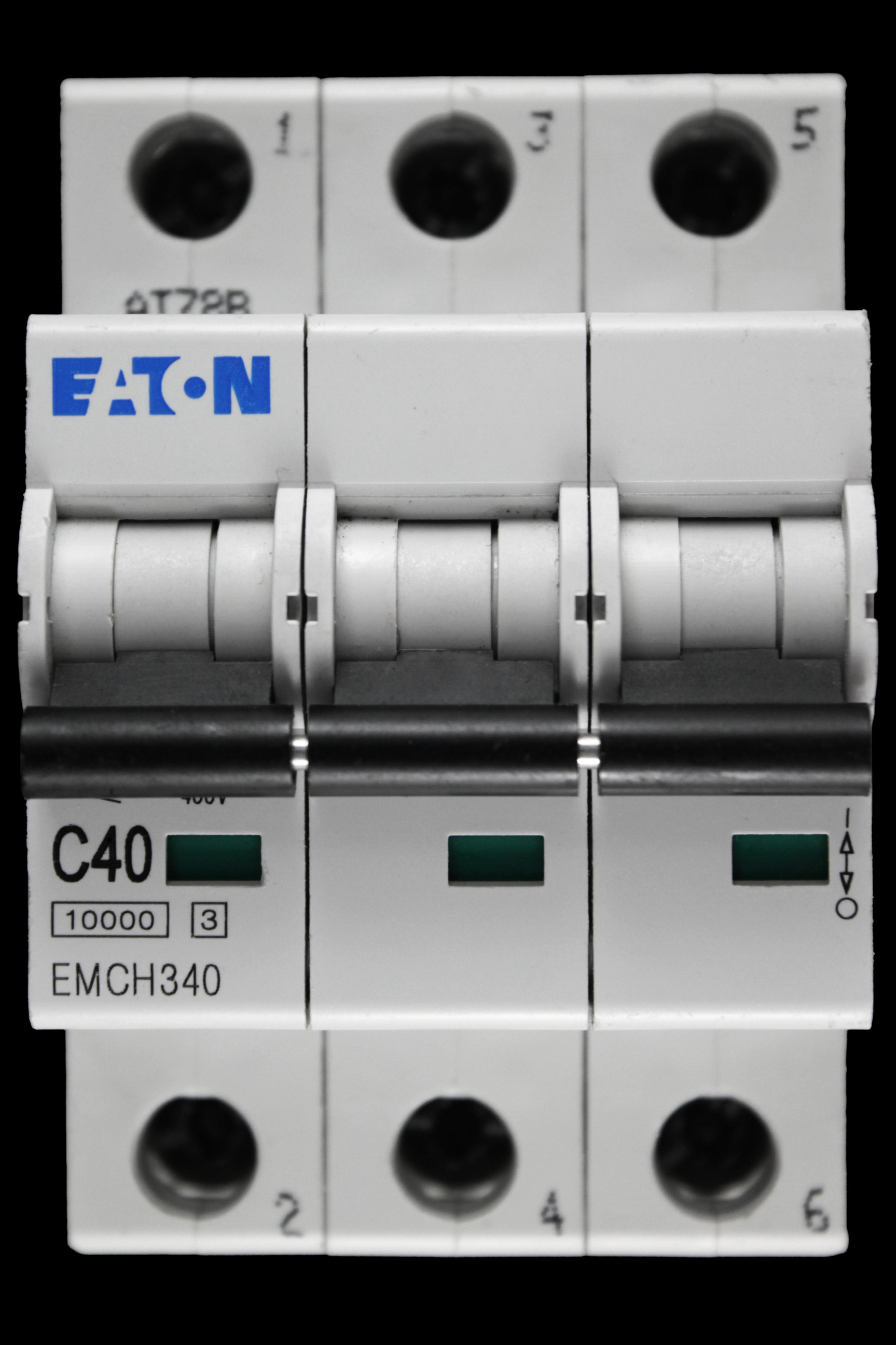 EATON 40 AMP CURVE C 10kA TRIPLE POLE MCB CIRCUIT BREAKER EMCH340