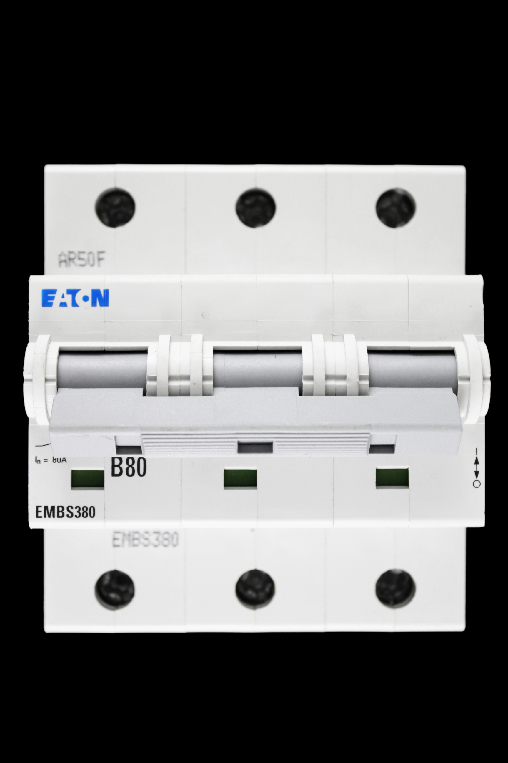 EATON 80 AMP CURVE B 20kA TRIPLE POLE MCB CIRCUIT BREAKER EMBS380