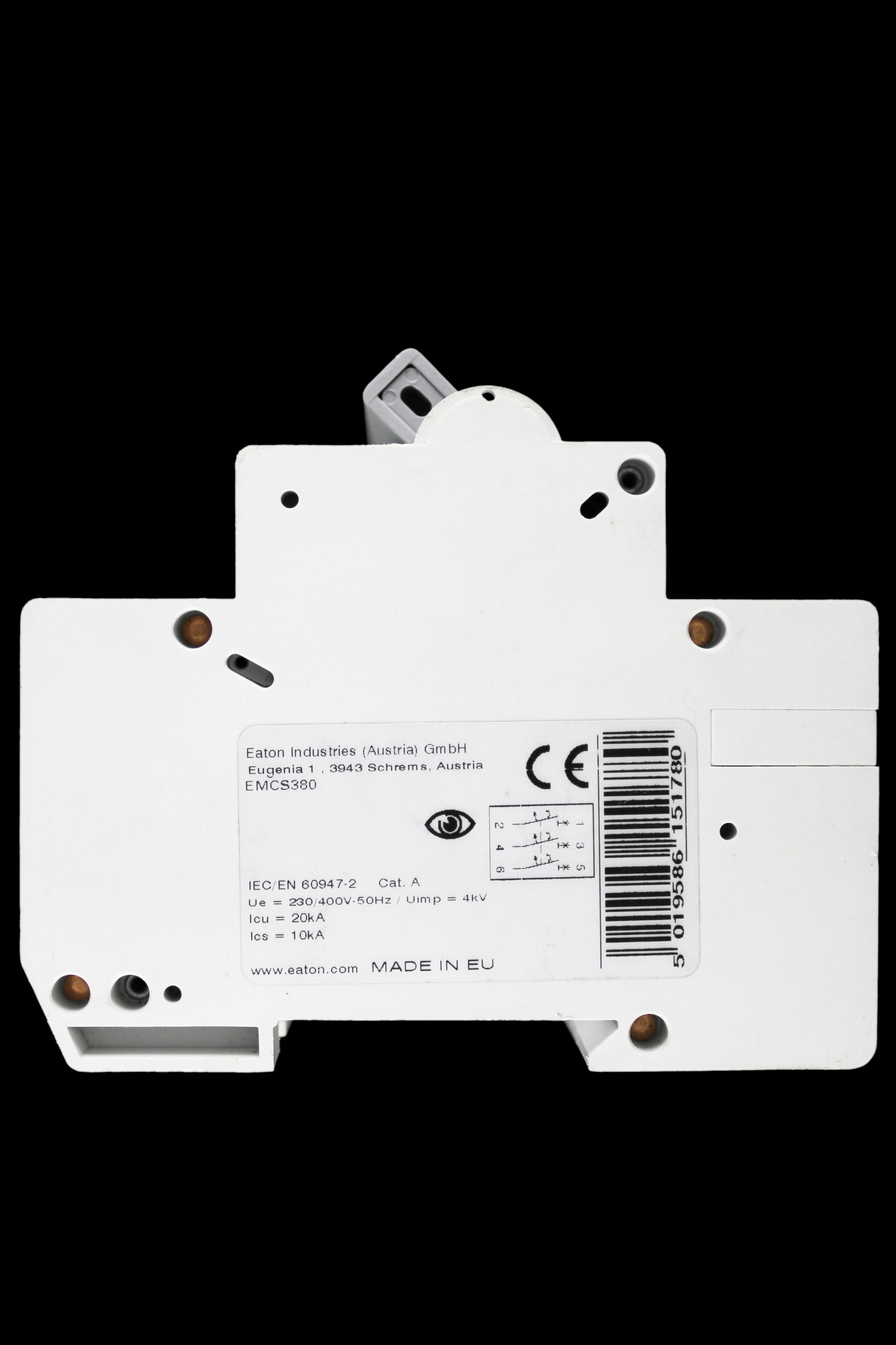 EATON 80 AMP CURVE C 20kA TRIPLE POLE MCB CIRCUIT BREAKER EMCS380