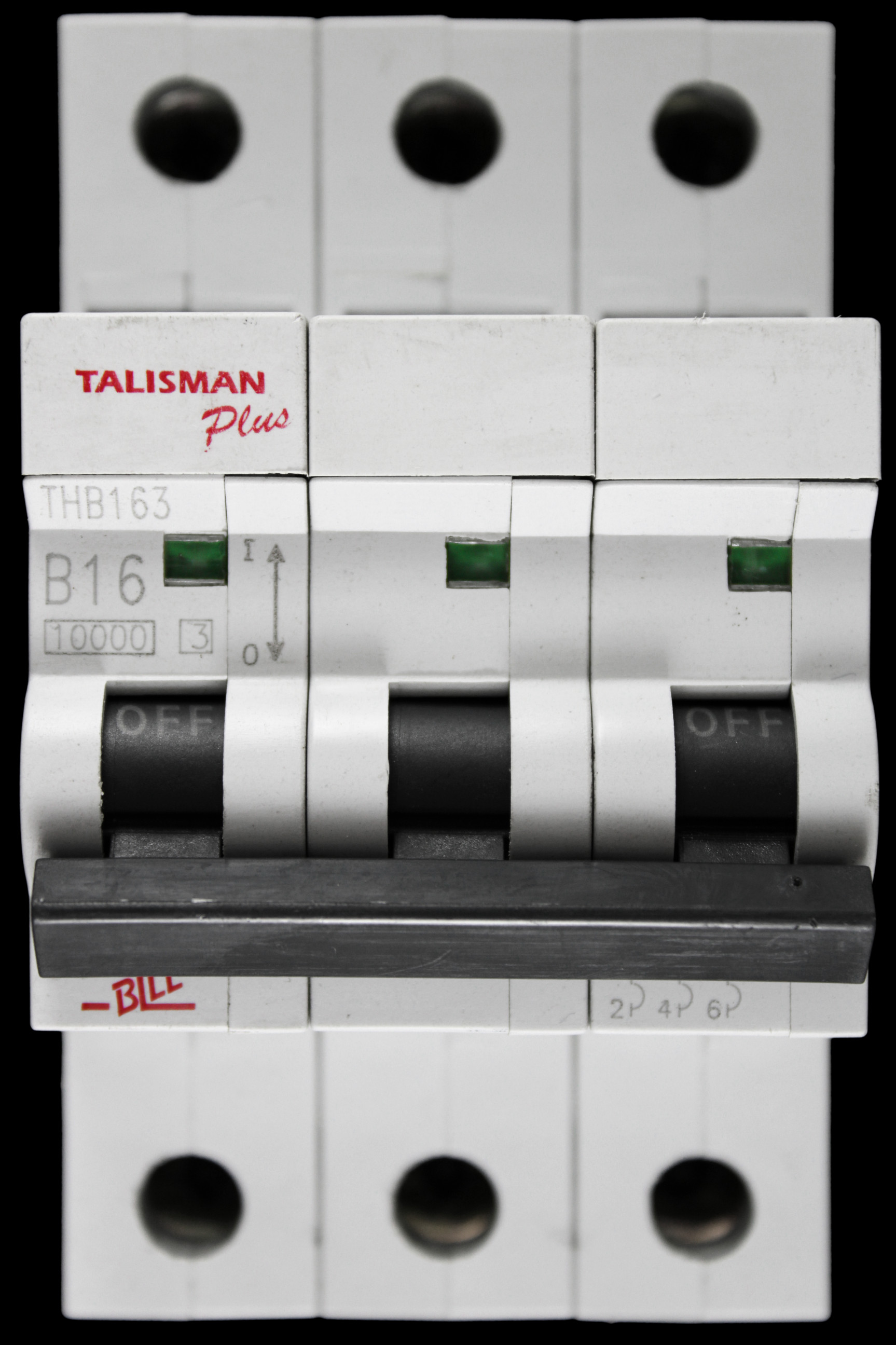 BILL 16 AMP CURVE B 10kA TRIPLE POLE MCB CIRCUIT BREAKER THB163