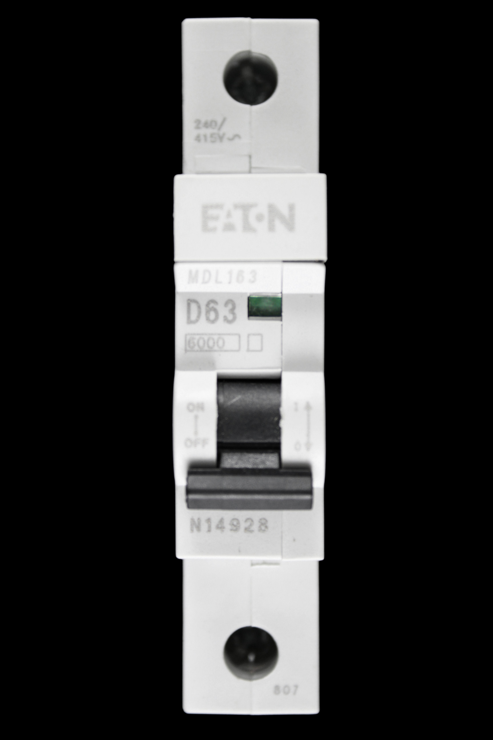 EATON MEM 63 AMP CURVE D 6kA MCB CIRCUIT BREAKER MDL163