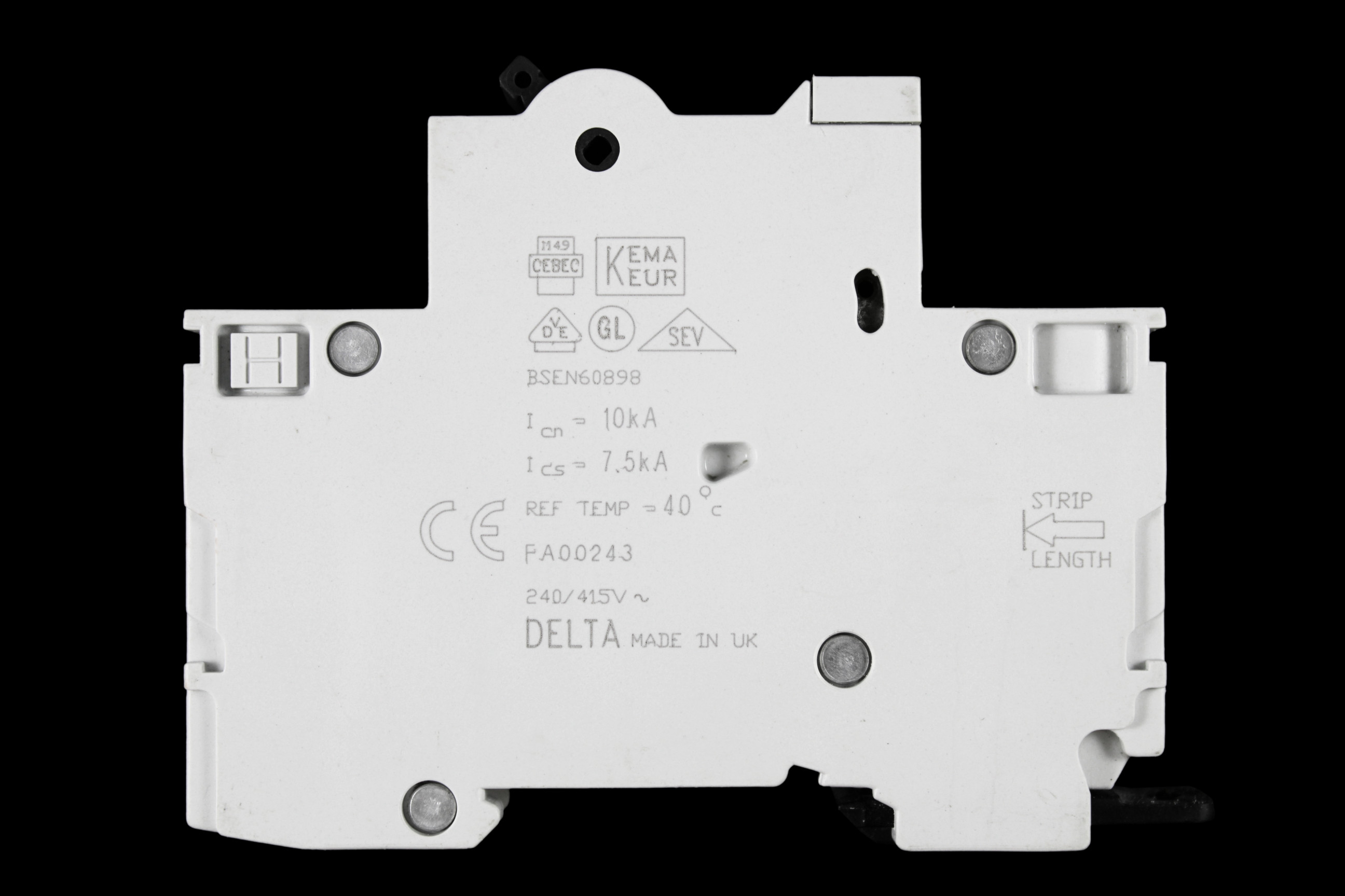 BILL 40 AMP CURVE B 10kA MCB CIRCUIT BREAKER THB401