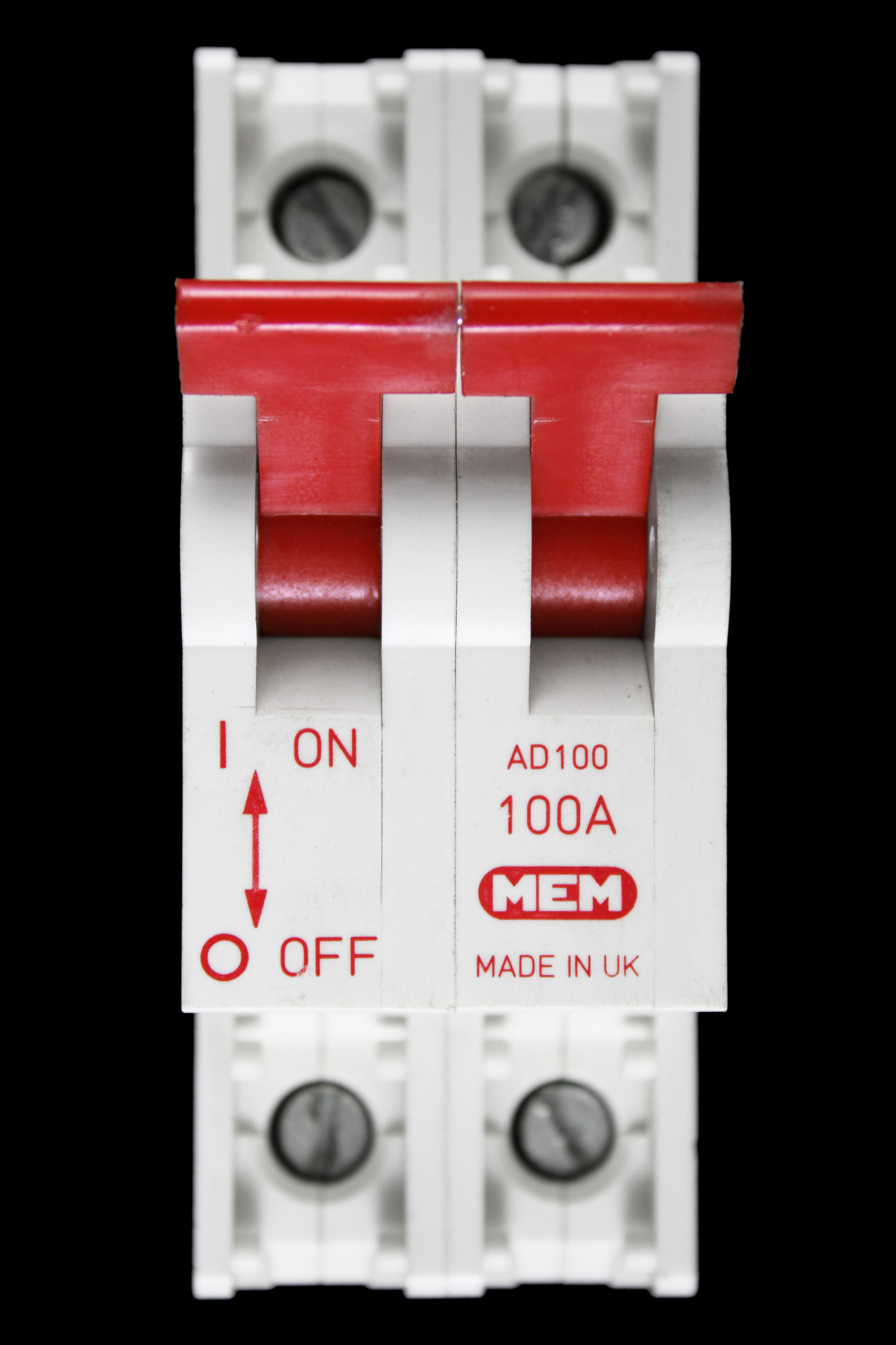MEM 100 AMP DOUBLE POLE MAIN SWITCH DISCONNECTOR AC22 AD100