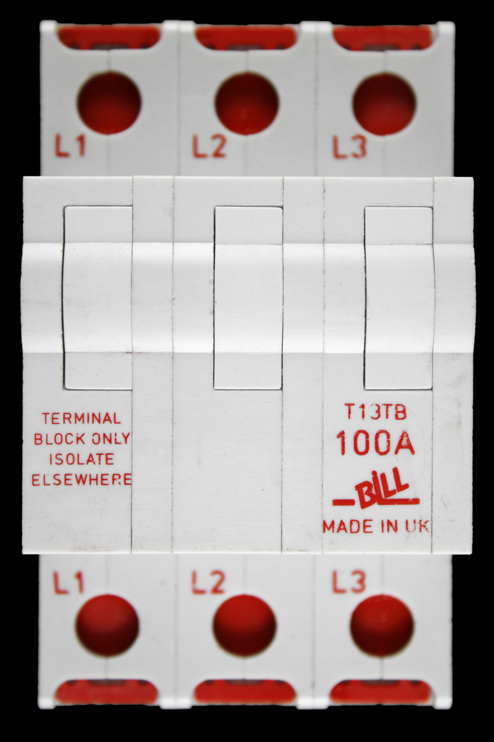 BILL 100 AMP TRIPLE POLE TERMINAL BLOCK T13TB